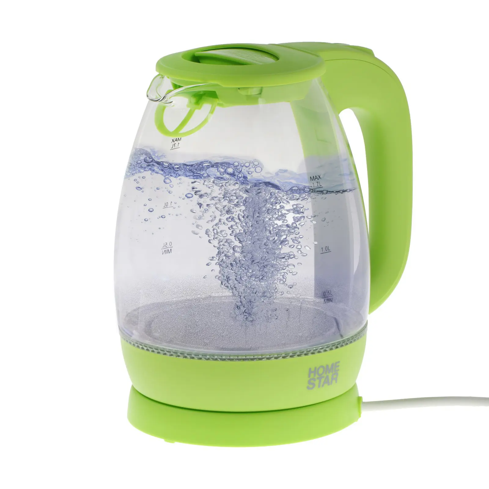 Изображение товара Электрический чайник Homestar 9750965 1.7 л металл цвет зеленый