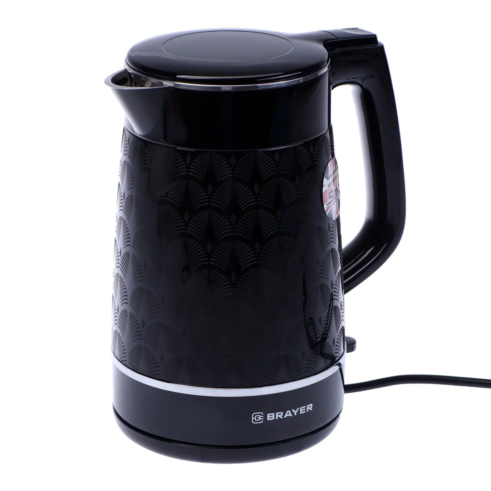 Изображение товара Электрический чайник Brayer 7609131 1.7 л металл цвет черный