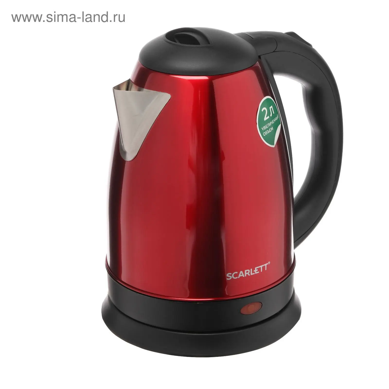 Изображение товара Электрический чайник Scarlett 5540937 2 л металл цвет красный