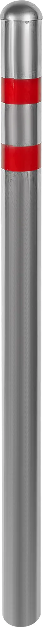 Изображение товара Парковочный столбик стальной 5.7x75 см серебристо-красный