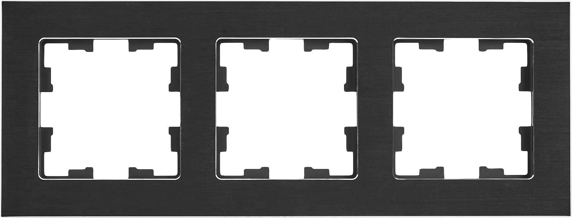 Изображение товара Рамка для розеток и выключателей IEK Brite 1 модуль металл черная