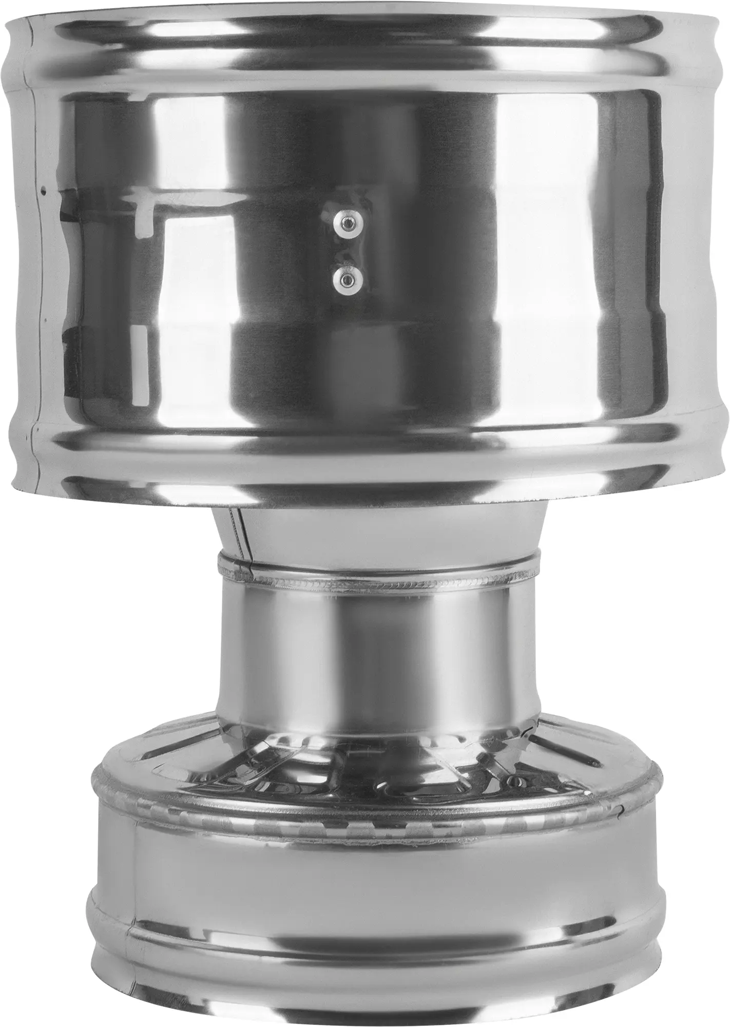 Изображение товара Зонт для дымохода с ветрозащитой Металлик и Ко 200х280 мм нержавеющая сталь