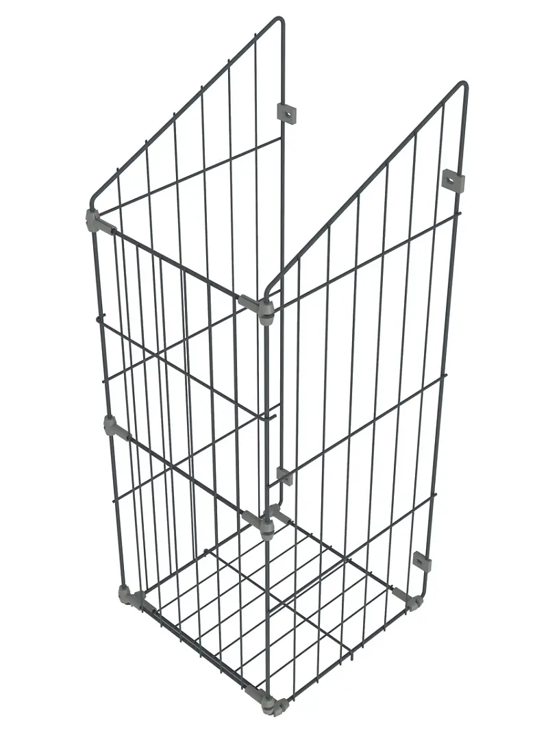 Изображение товара Выдвижная корзина для шкафа GTV KO-KBL300G1-60 антрацит сталь универсальная