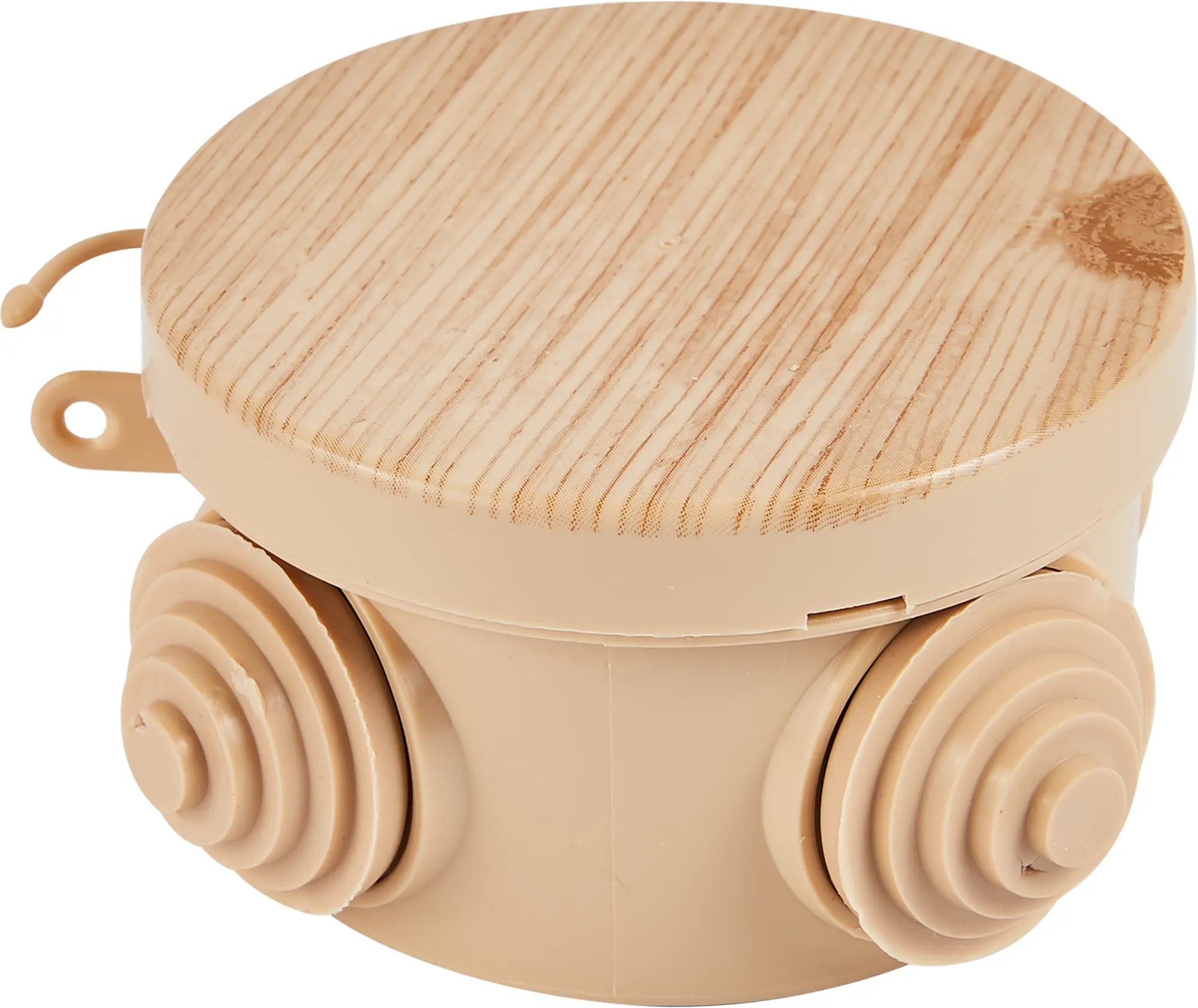 Изображение товара Распределительная коробка открытая TDM D65x40 мм 4 ввода IP54 цвет сосна