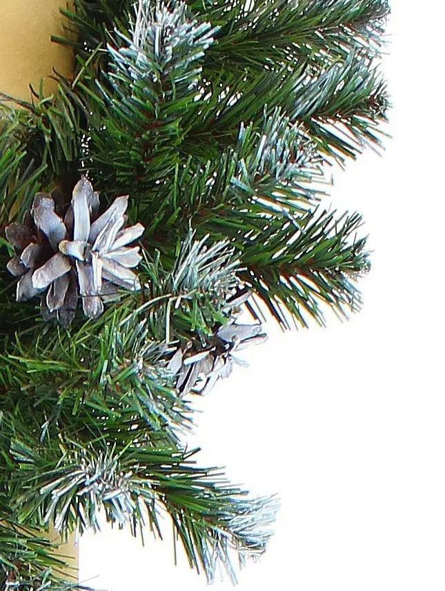 Изображение товара Гирлянда еловая ГР-31 200 см заснеженная с шишками