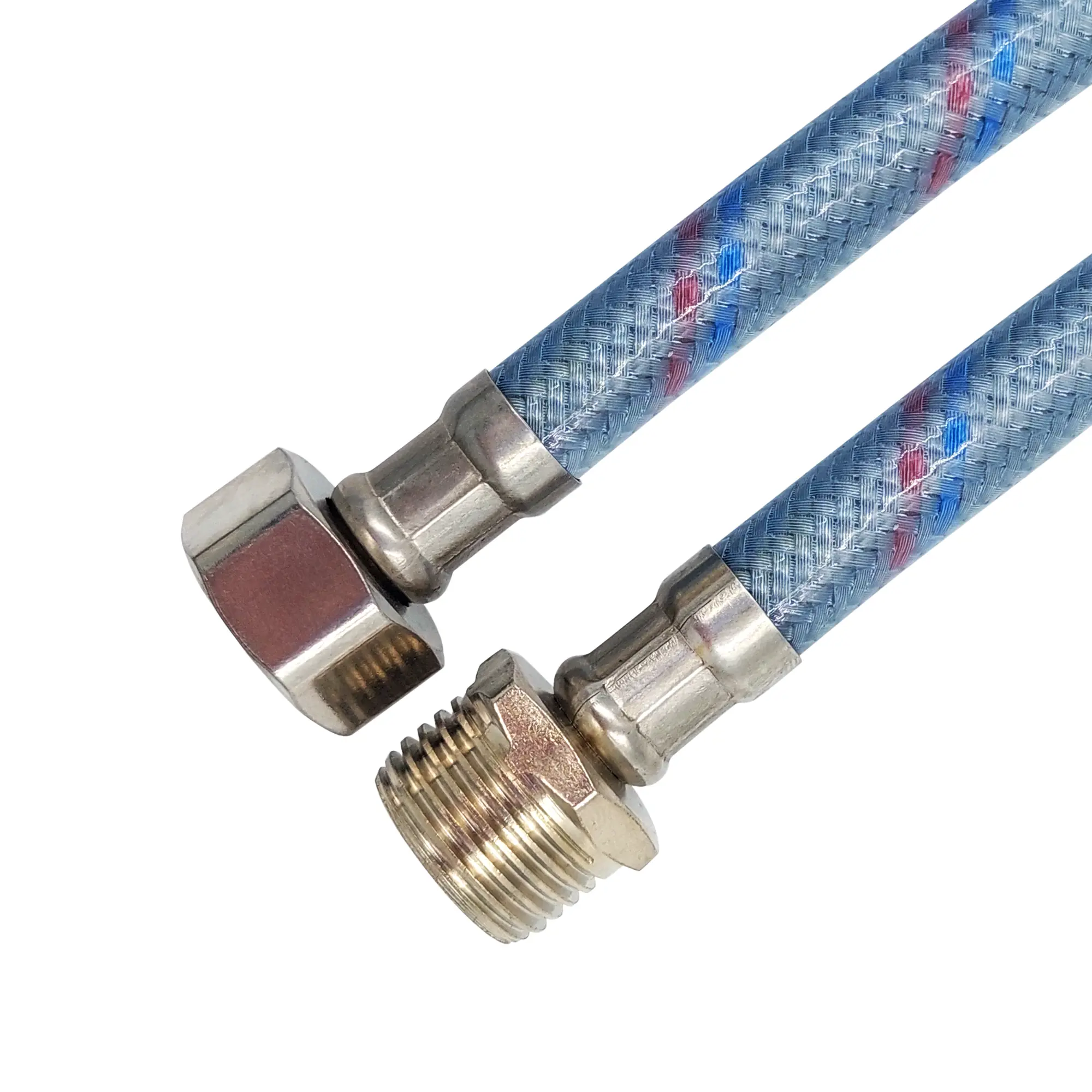 Изображение товара Гибкая подводка для воды Оптима 1/2 120 см наружная-внутренняя резьба Россия