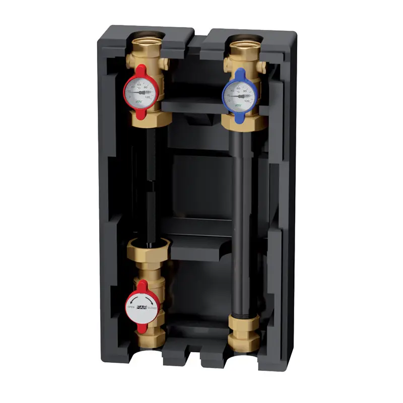 Изображение товара Насосно-смесительный узел Far 1" для тёплого пола с теплоизоляцией