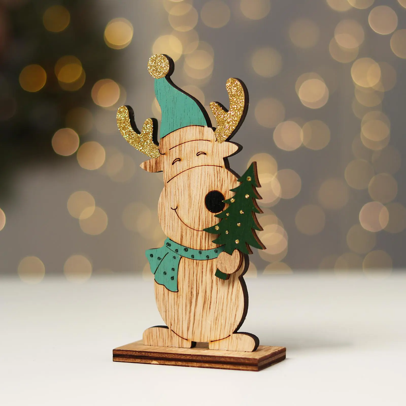 Изображение товара Новогодний декор Лесная Мастерская Милый олень с ёлочкой 8x4x16 см