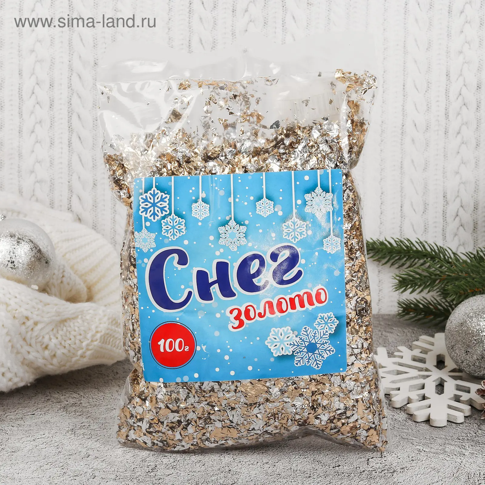 Изображение товара Крошка фольгированная Страна Карнавалия 100 г цвет золотой