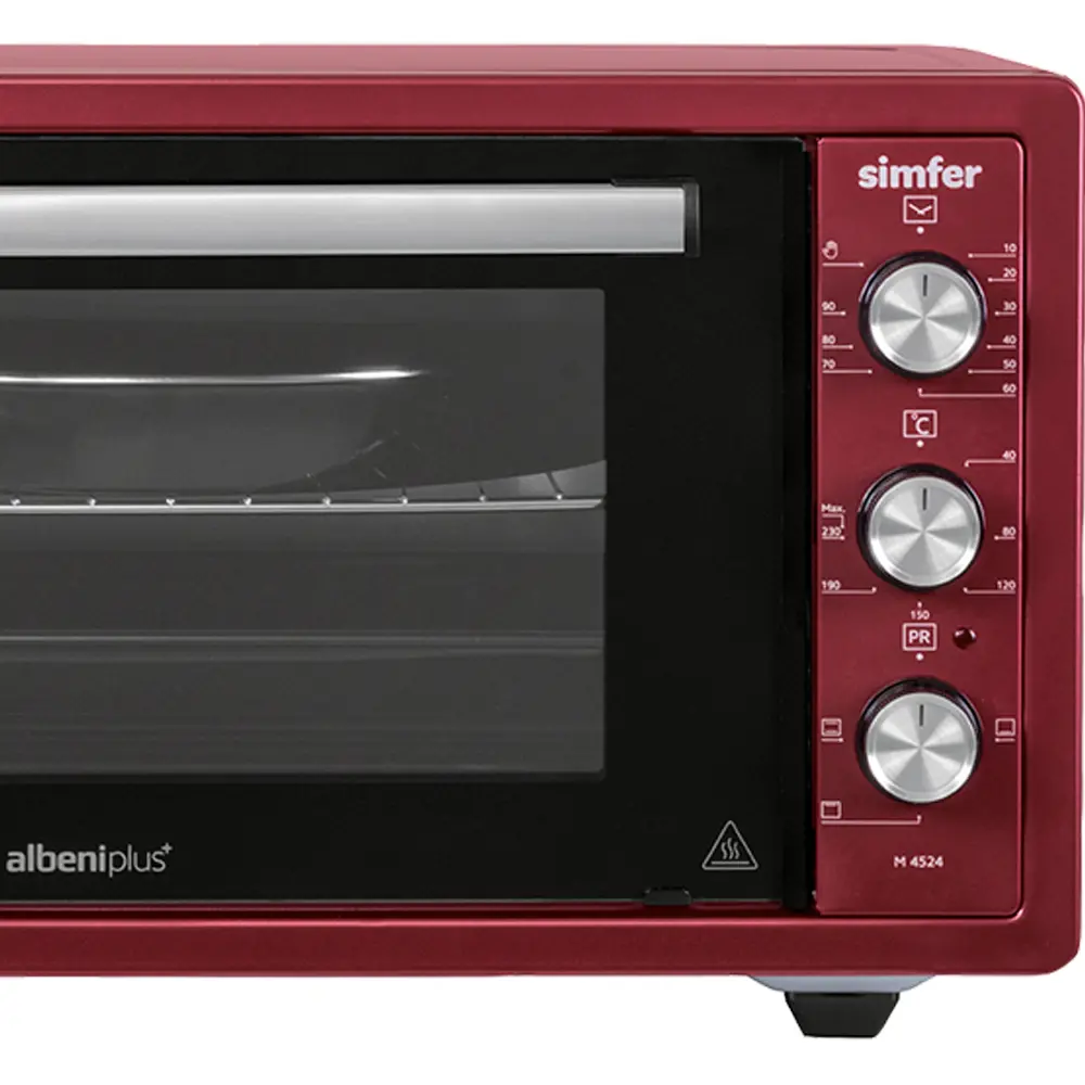 Изображение товара Электропечь Simfer M4524 59x33x47 см 1400 кВт цвет красный