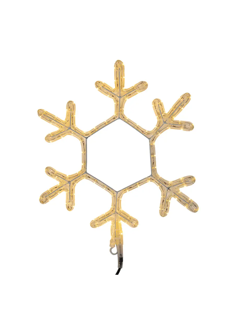 Изображение товара Светящаяся электрическая фигура Снежинка для дома Neon-night 108 ламп h 3 см бесцветный/прозрачный