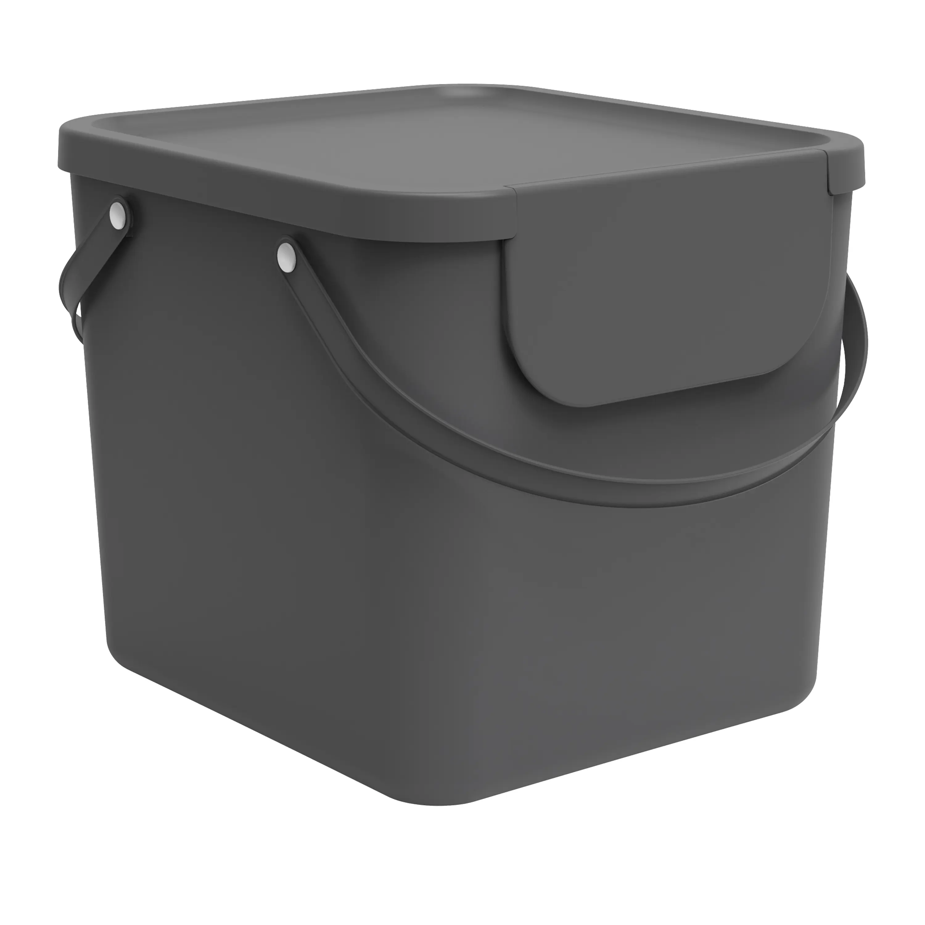 Изображение товара Бак для отходов Delinia 40 л серый прямоугольный внутренний использование