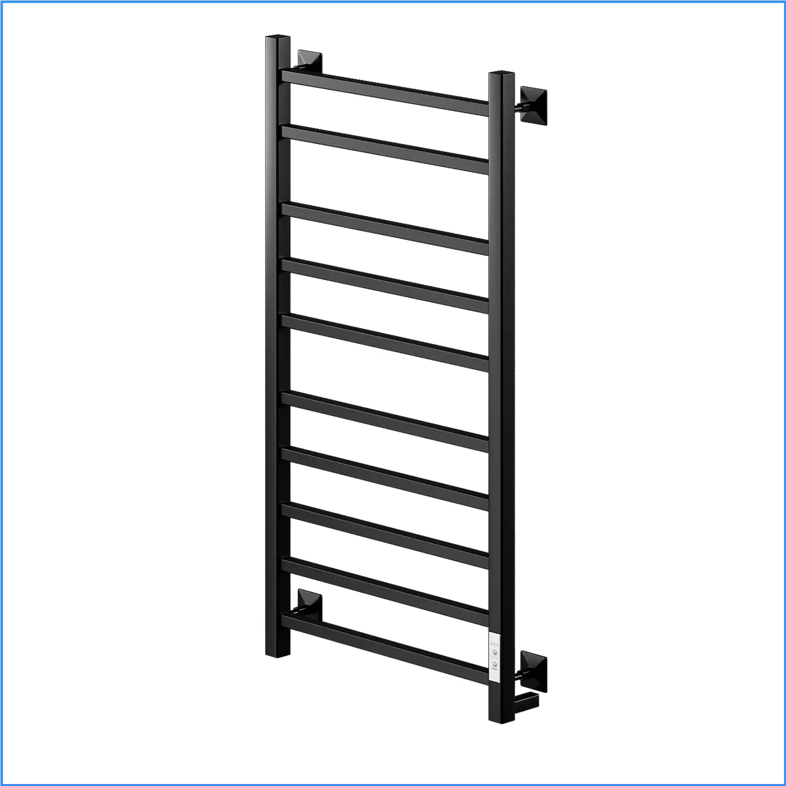 Изображение товара Электрический полотенцесушитель Ника Step-2 1000x500мм 155Вт черный с терморегулятором