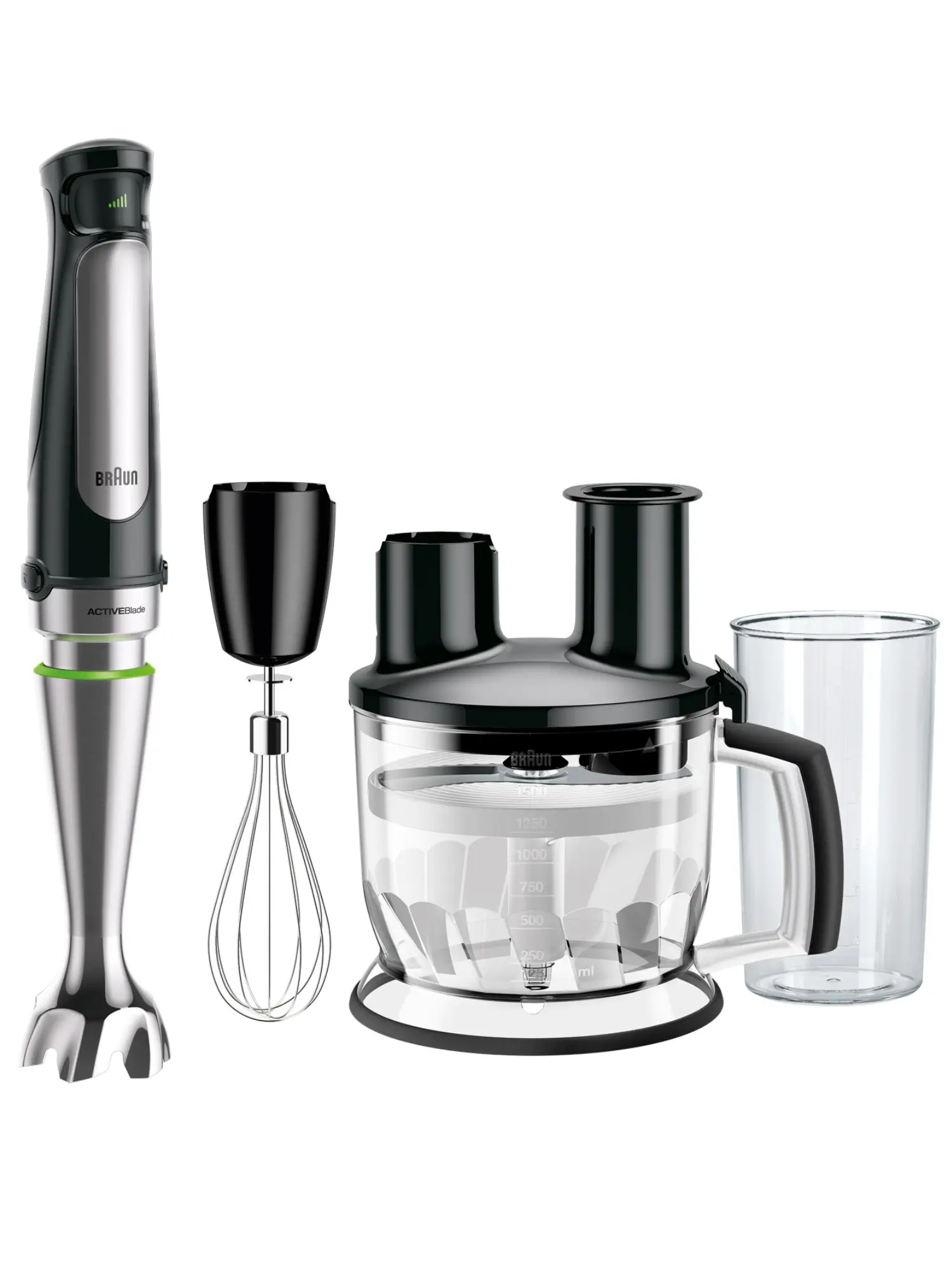 Изображение товара Погружной блендер Braun Mq7087x 10 скоростей цвет черный