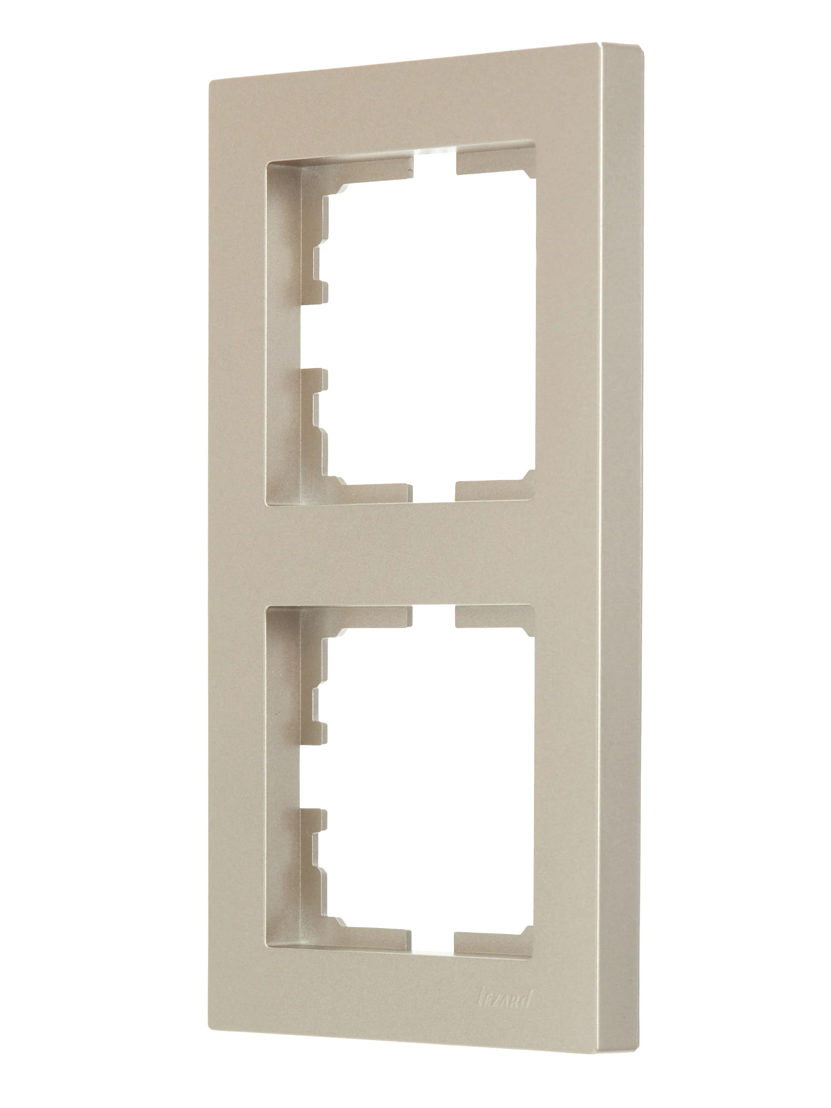 Изображение товара Рамка для розеток и выключателей Lezard Vesna 2 пост титановый влагозащищенная