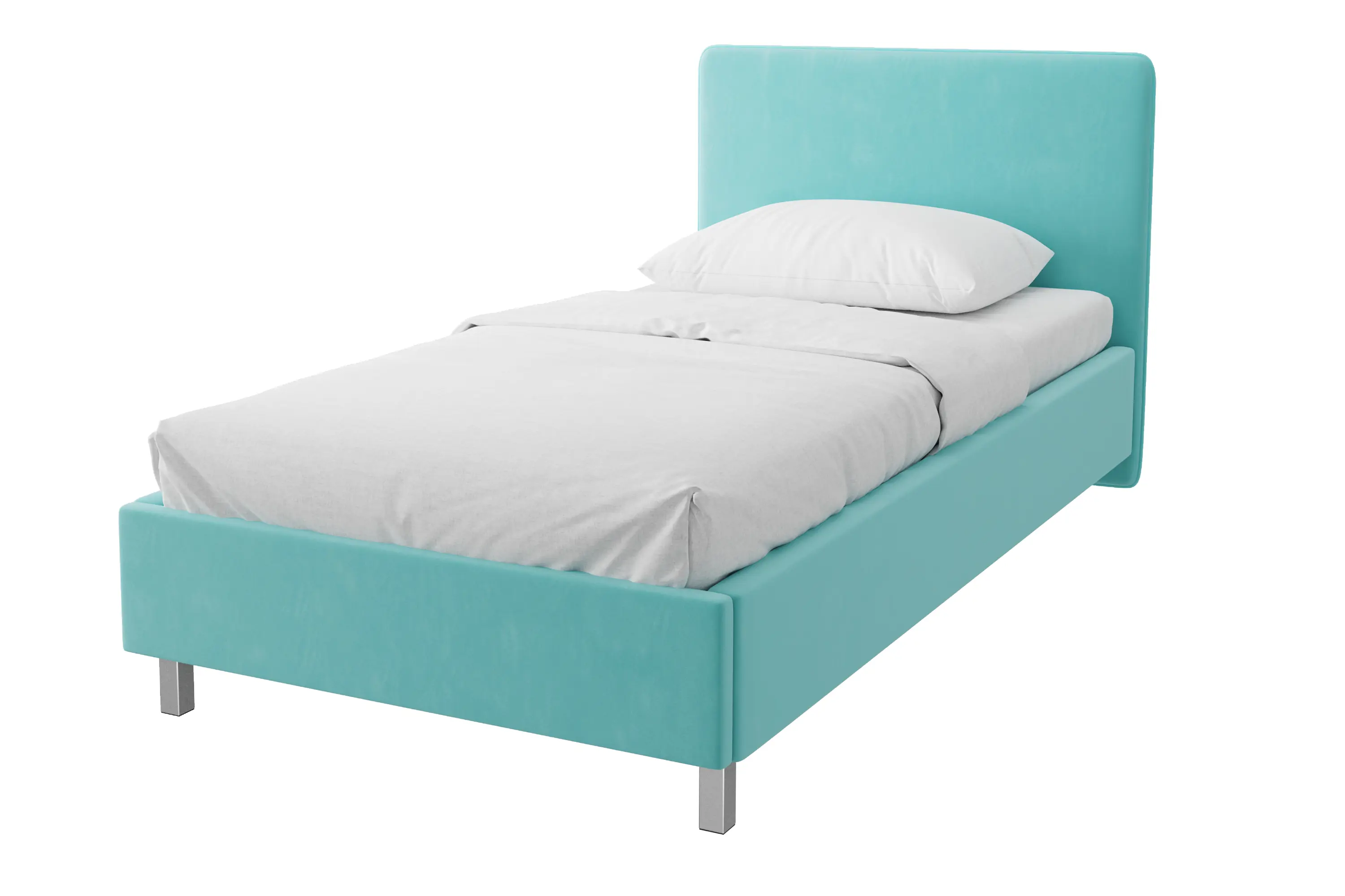Изображение товара Кровать Costa Мелисса 90x200 см ДСП цвет бирюзовый