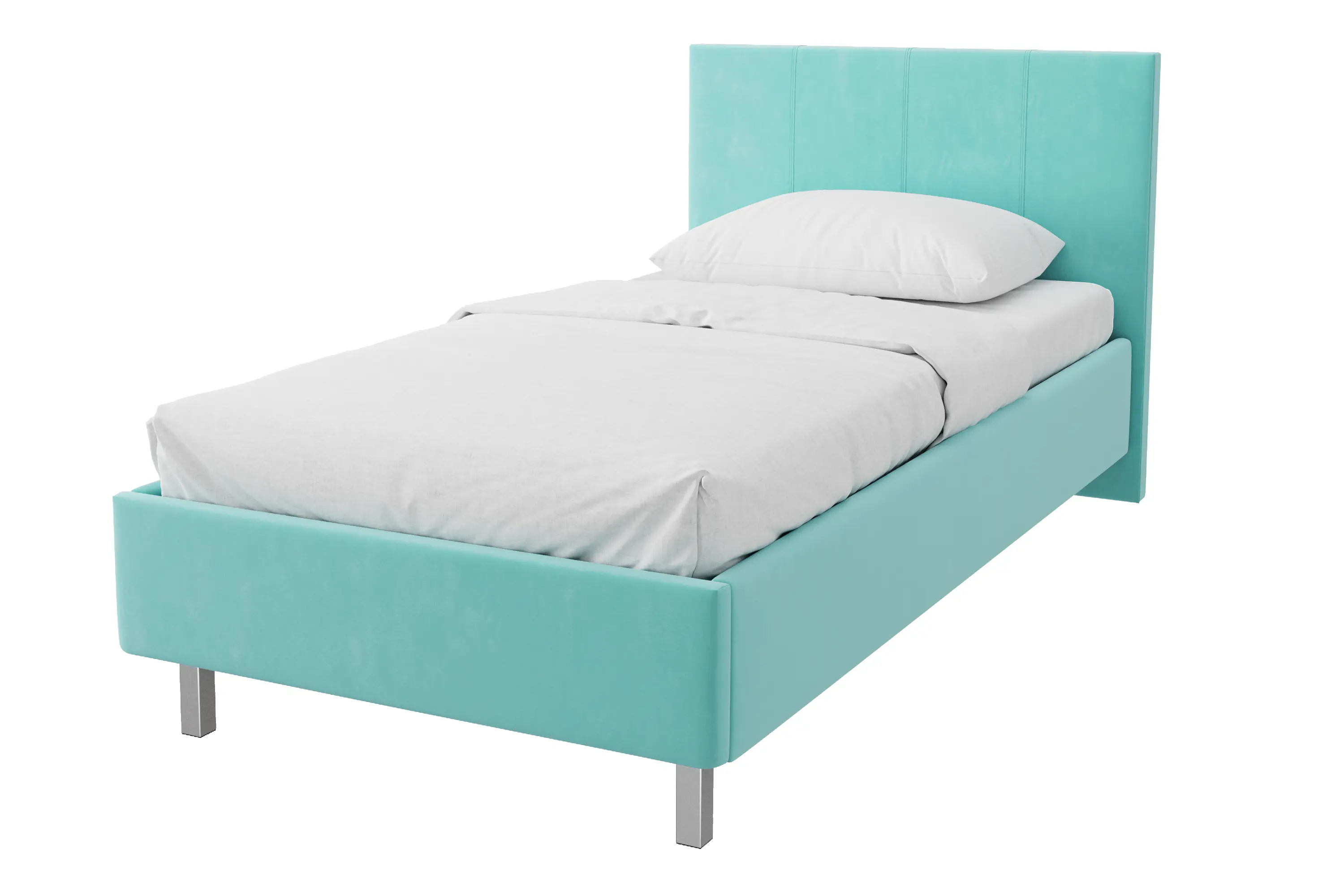 Изображение товара Кровать Costa Флокс 100x200 см ДСП цвет бирюзовый