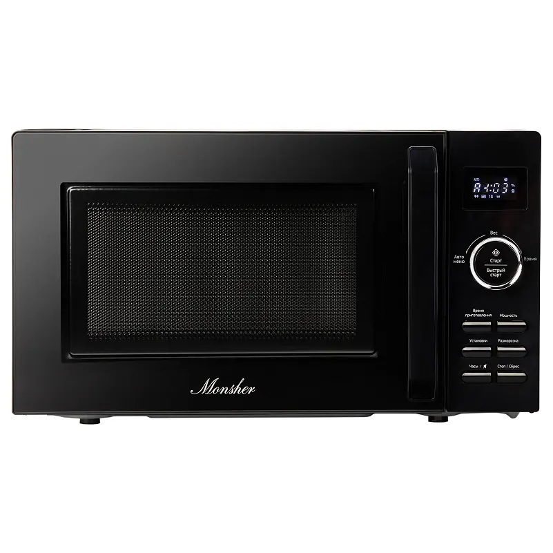 Изображение товара Отдельностоящая микроволновая печь Monsher MTW 202 Noir 20 л 45.2x26x31.7 см цвет черный