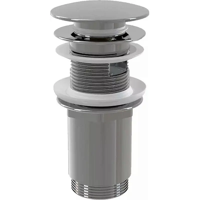 Изображение товара Донный клапан Alcaplast A392C клик-клак Ø32 мм для раковины хром слитный