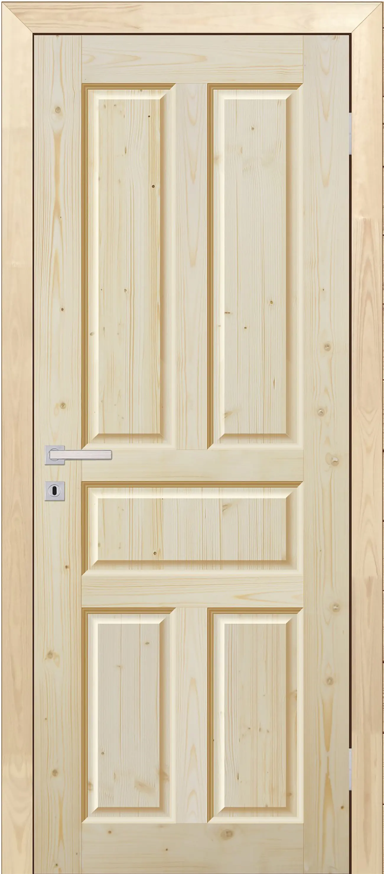 Изображение товара Дверь межкомнатная Глухая Кантри 60x200 см натуральный цвет