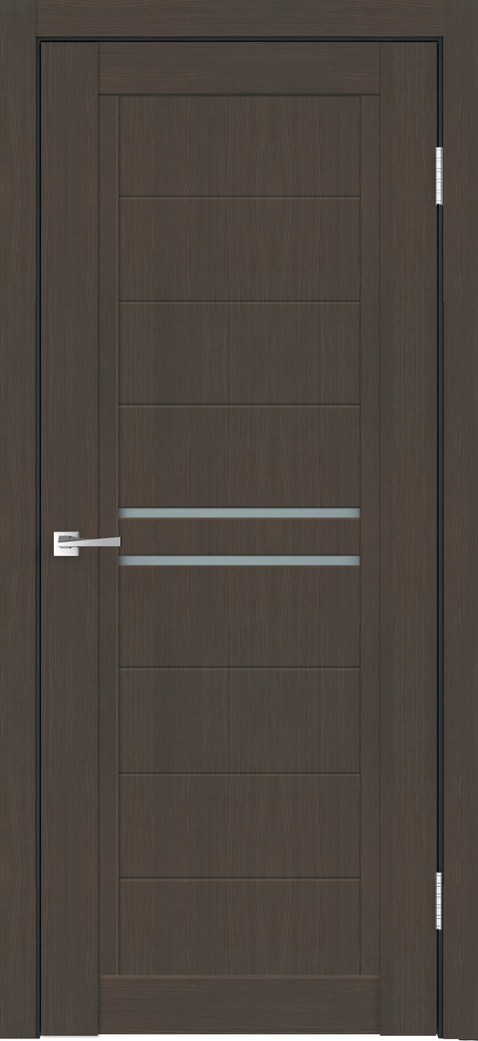 Изображение товара Дверь межкомнатная со стеклом Некст 2 80x200 см ПВХ черное дерево