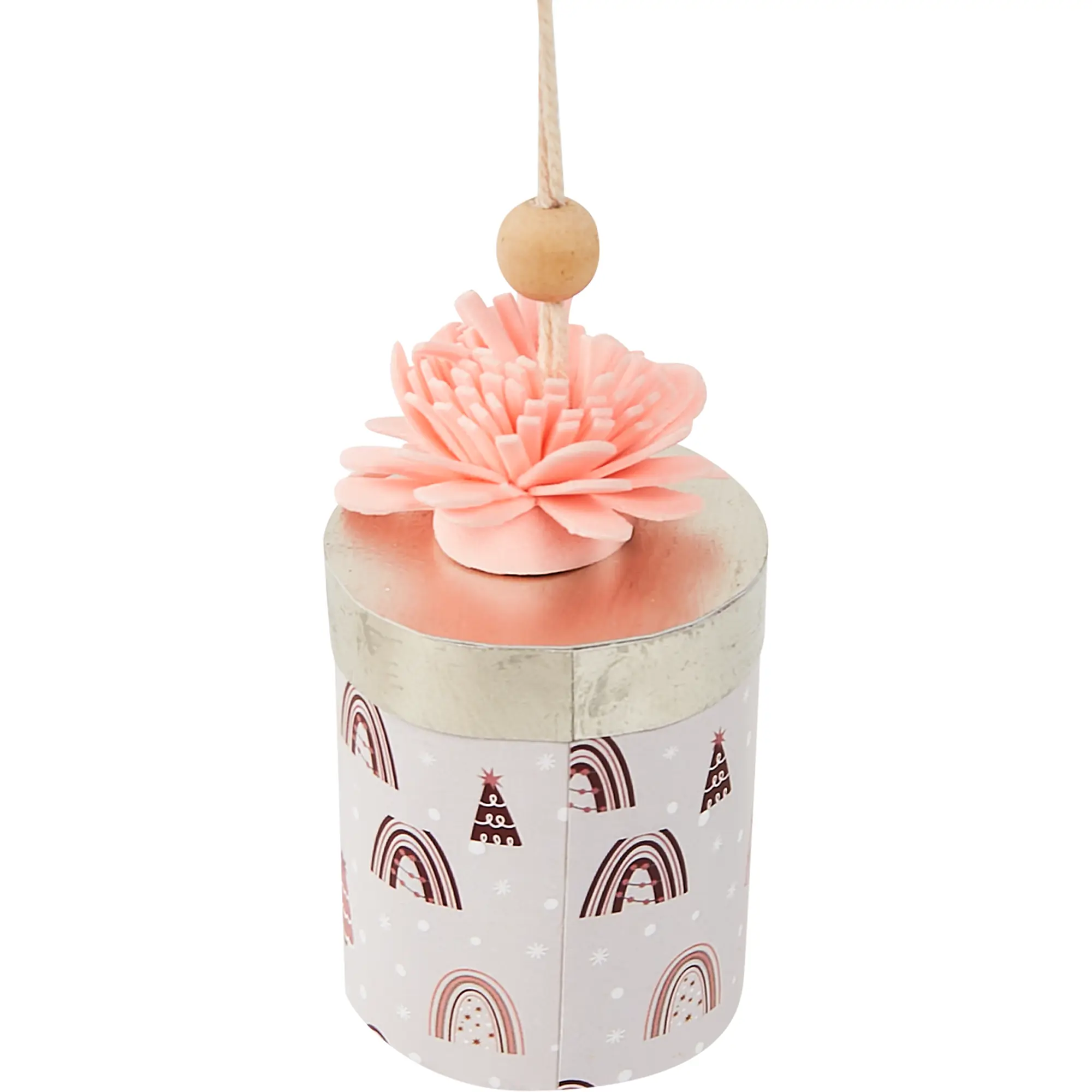 Изображение товара Елочная игрушка Коробка подарочная 10x5 цвет розовый