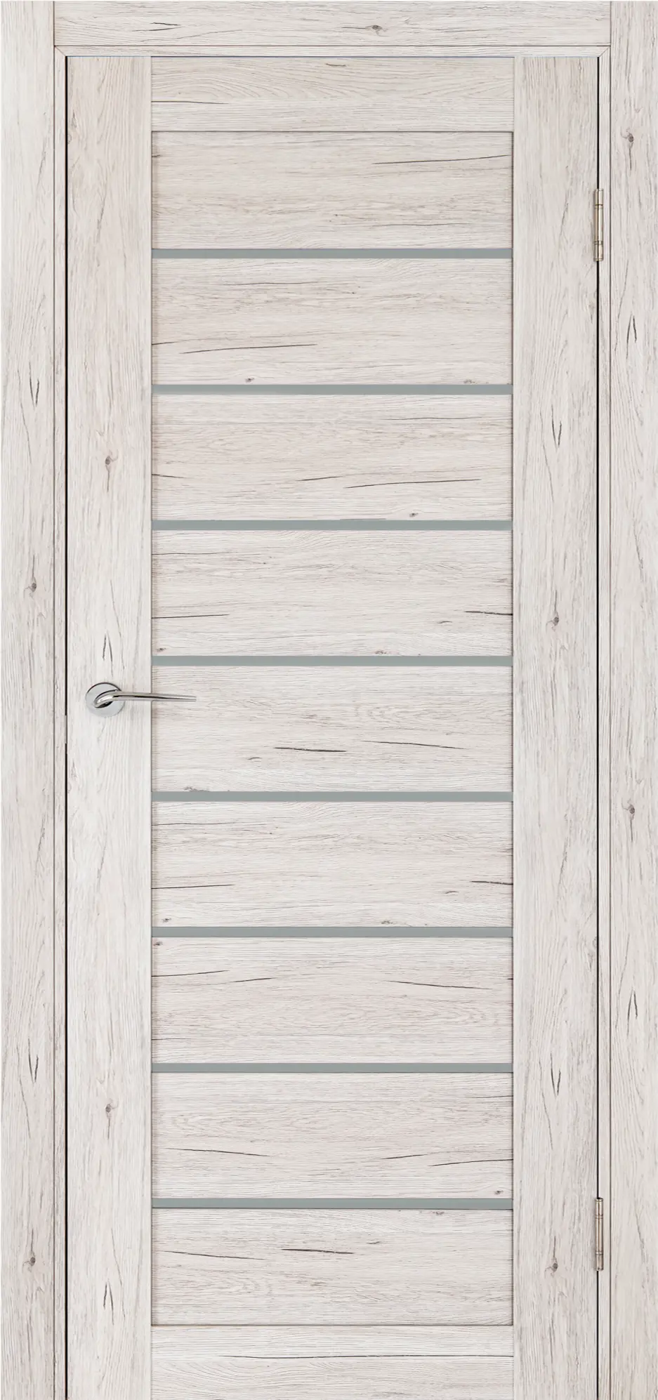 Изображение товара Дверь межкомнатная остекленная Тиволи 60x200 см ламинация ПВХ рустик серый