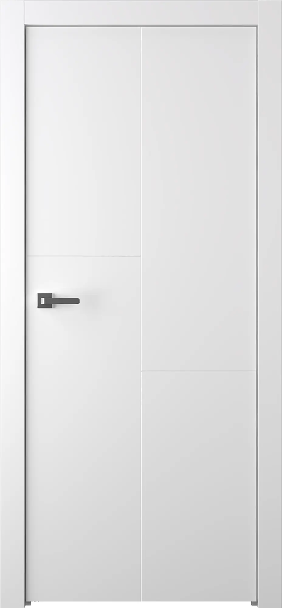 Изображение товара Межкомнатная глухая дверь Лацио 1 80x200 см эмаль белая без замка и петель