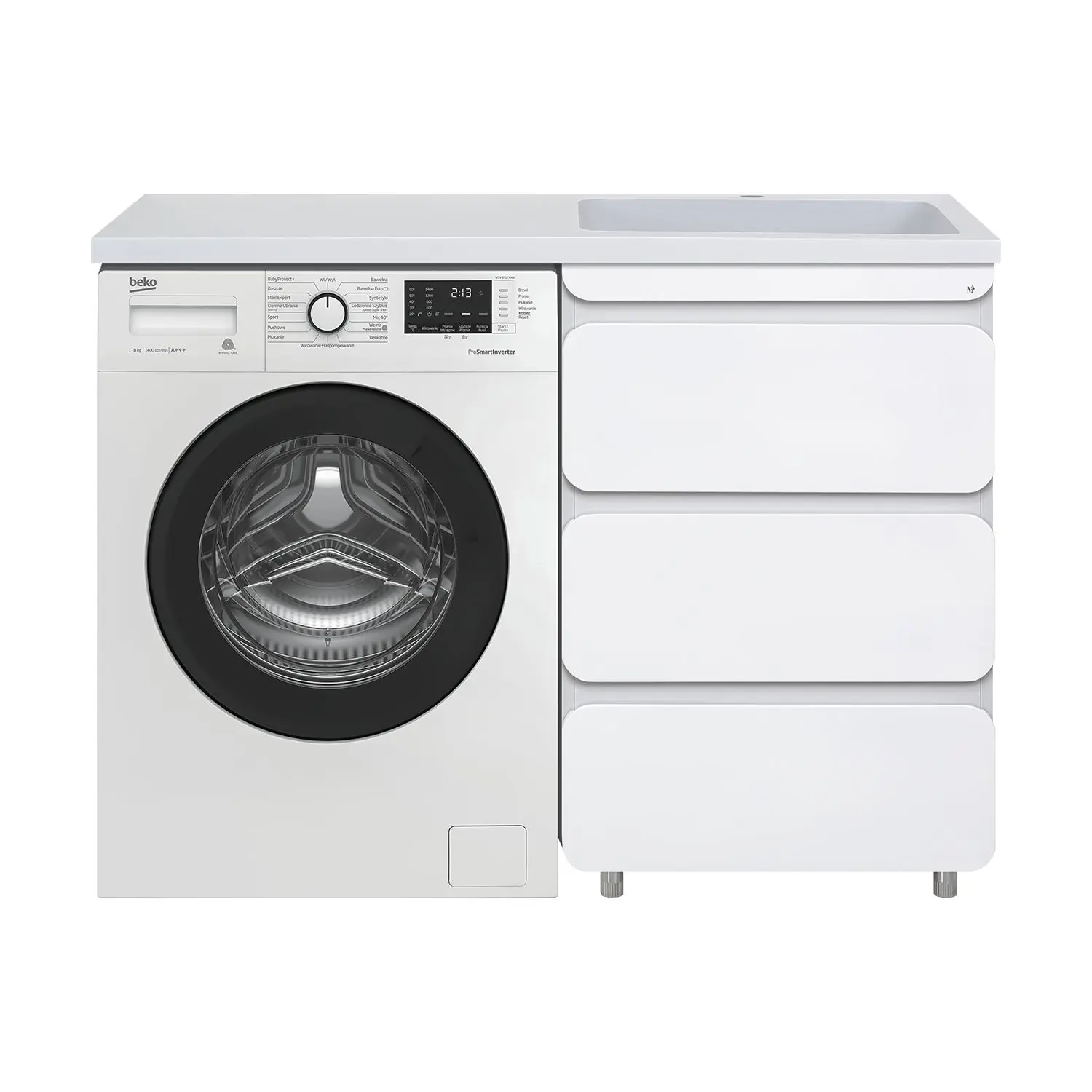 Изображение товара Тумба под раковину Misty Чегет П-Чег-01055-01Н3Я 55см белая эмаль