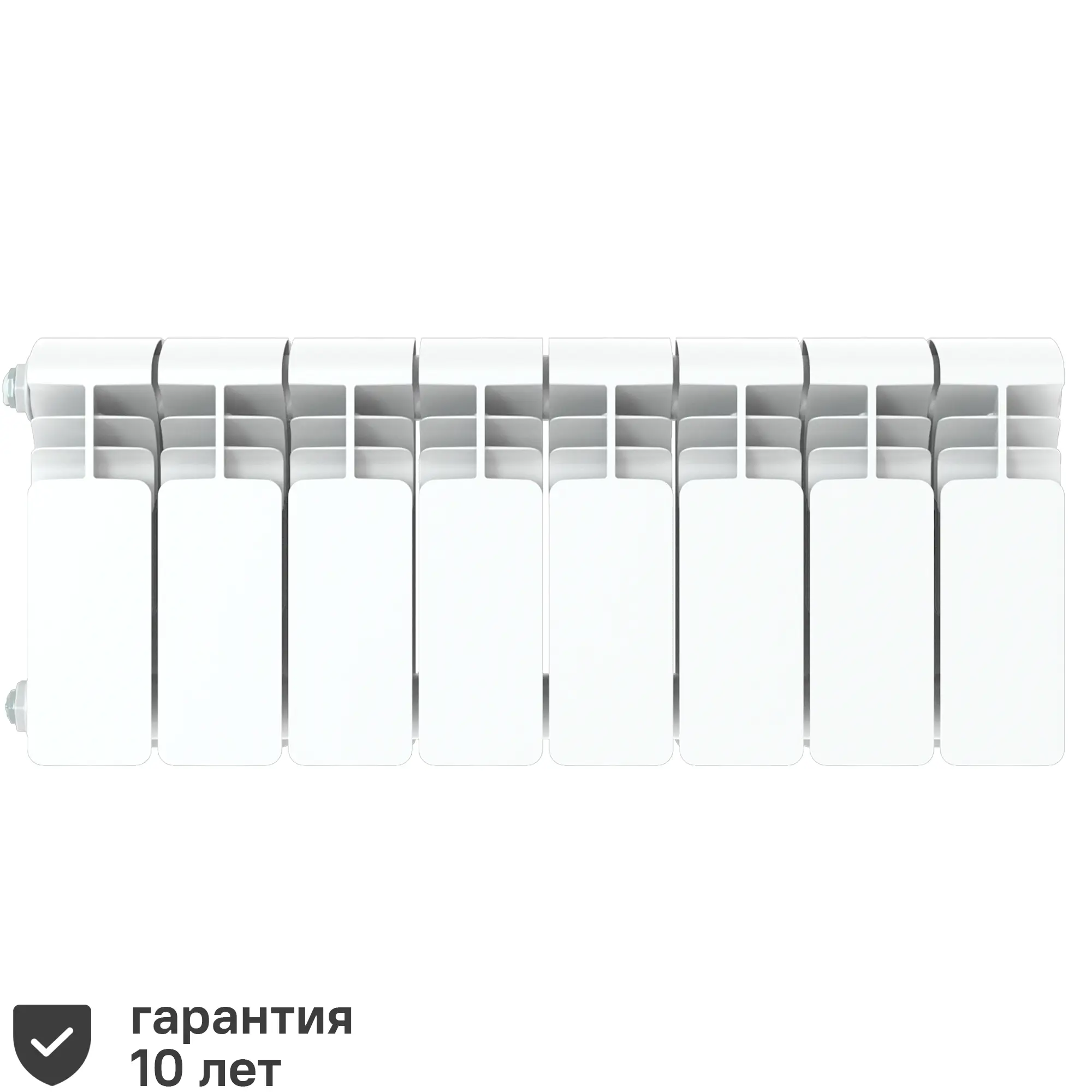 Изображение товара Радиатор секционный Rifar Alum RAL20008 200/90 8 секций боковое подключение алюминий белый