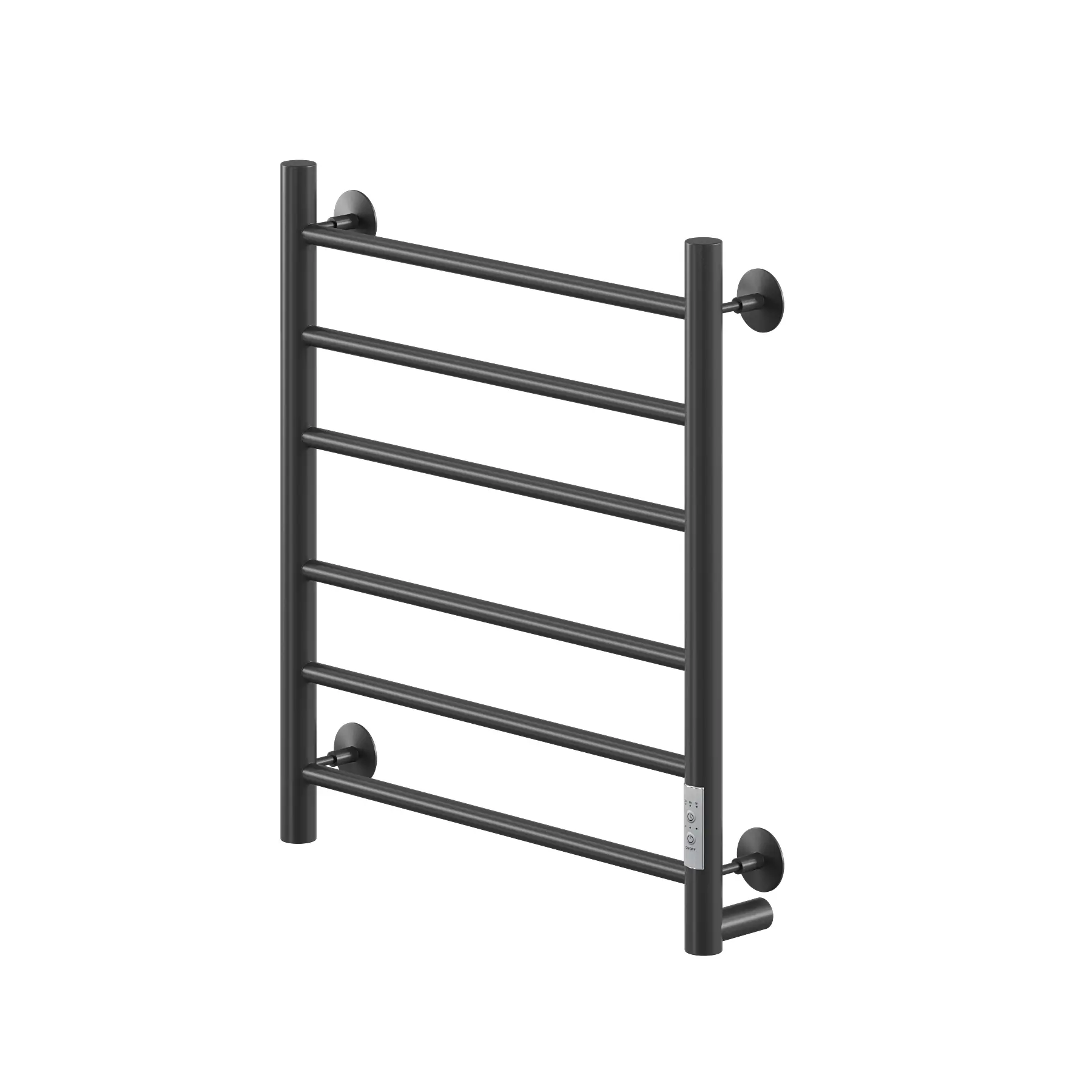 Изображение товара Полотенцесушитель электрический Ника Way-2 П 500x600 мм 318 Вт с терморегулятором и полкой лесенка цвет черный матовый