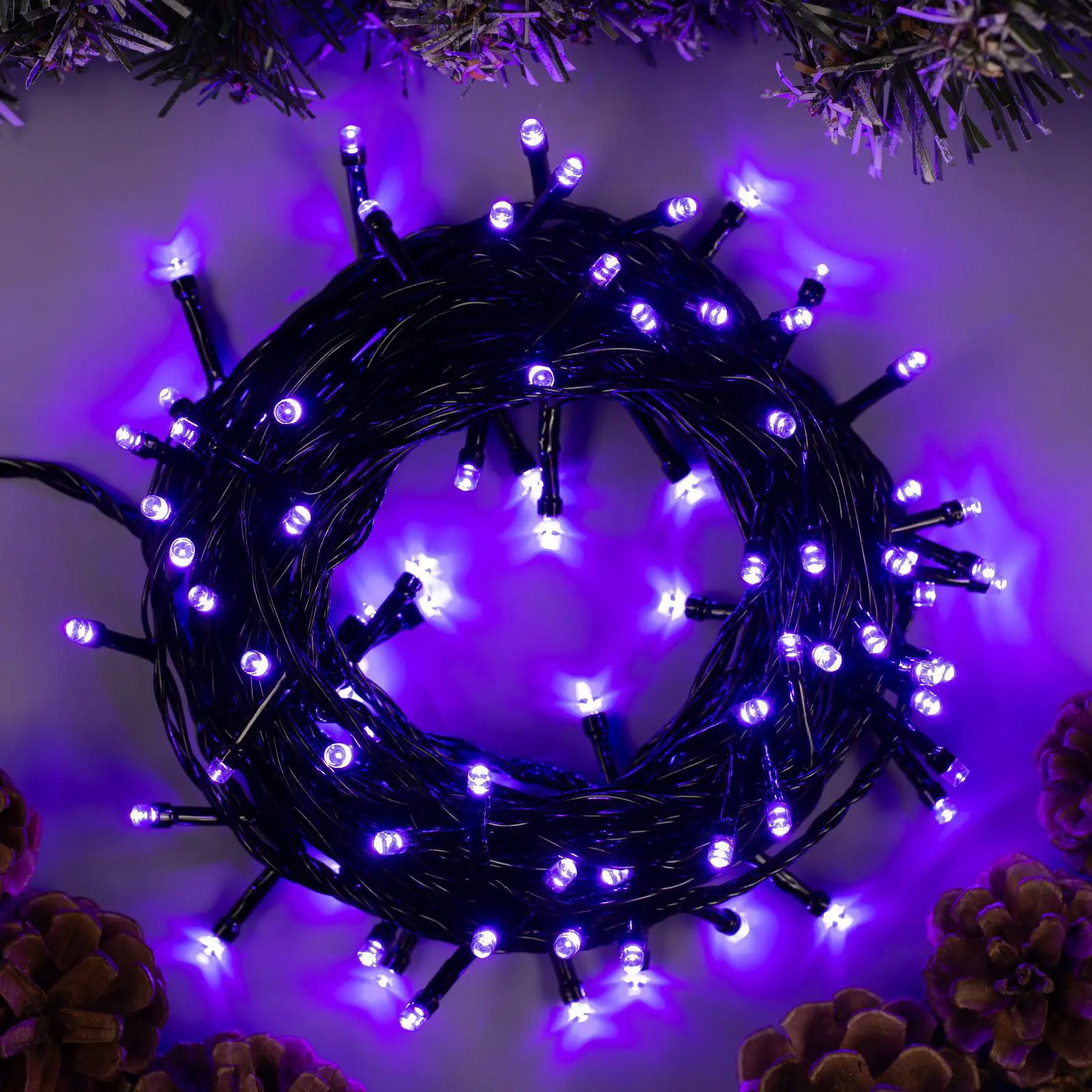 Изображение товара Электрогирлянда комнатная Luazon lighting 3556791 нить 10 м 100 ламп прозрачный 8 режимов работы