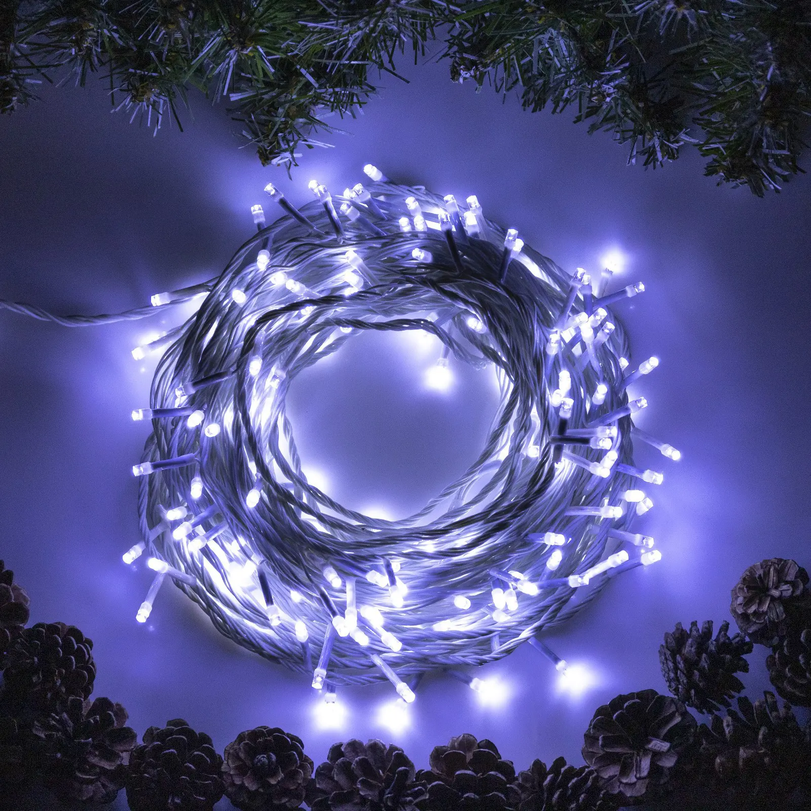 Изображение товара Электрогирлянда комнатная Luazon lighting 3556820 нить 20 м 200 ламп прозрачный 8 режимов работы