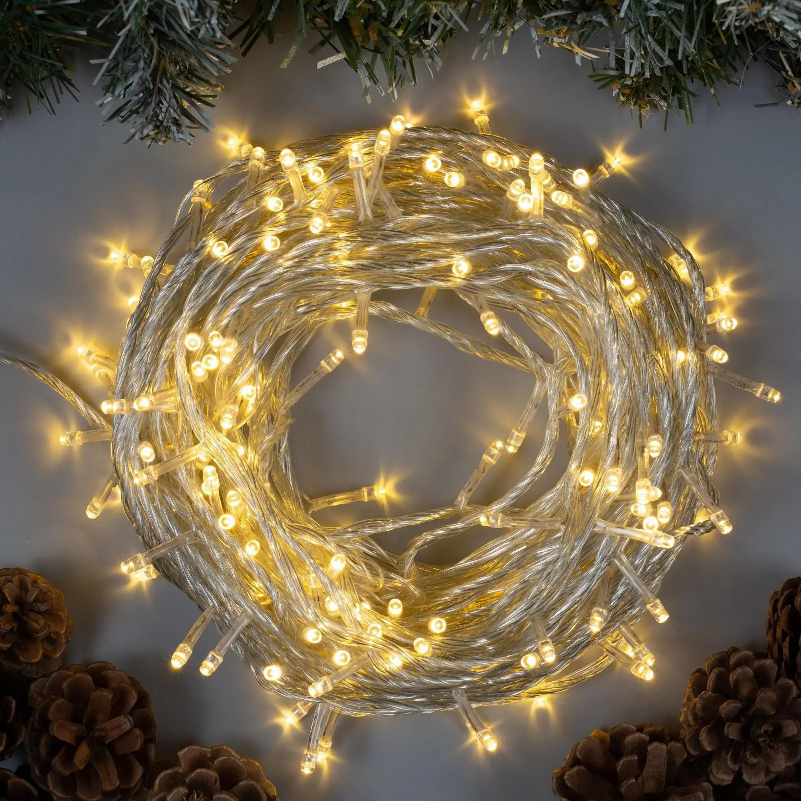 Изображение товара Электрогирлянда комнатная Luazon lighting 3556805 нить 20 м 200 ламп прозрачный 8 режимов работы