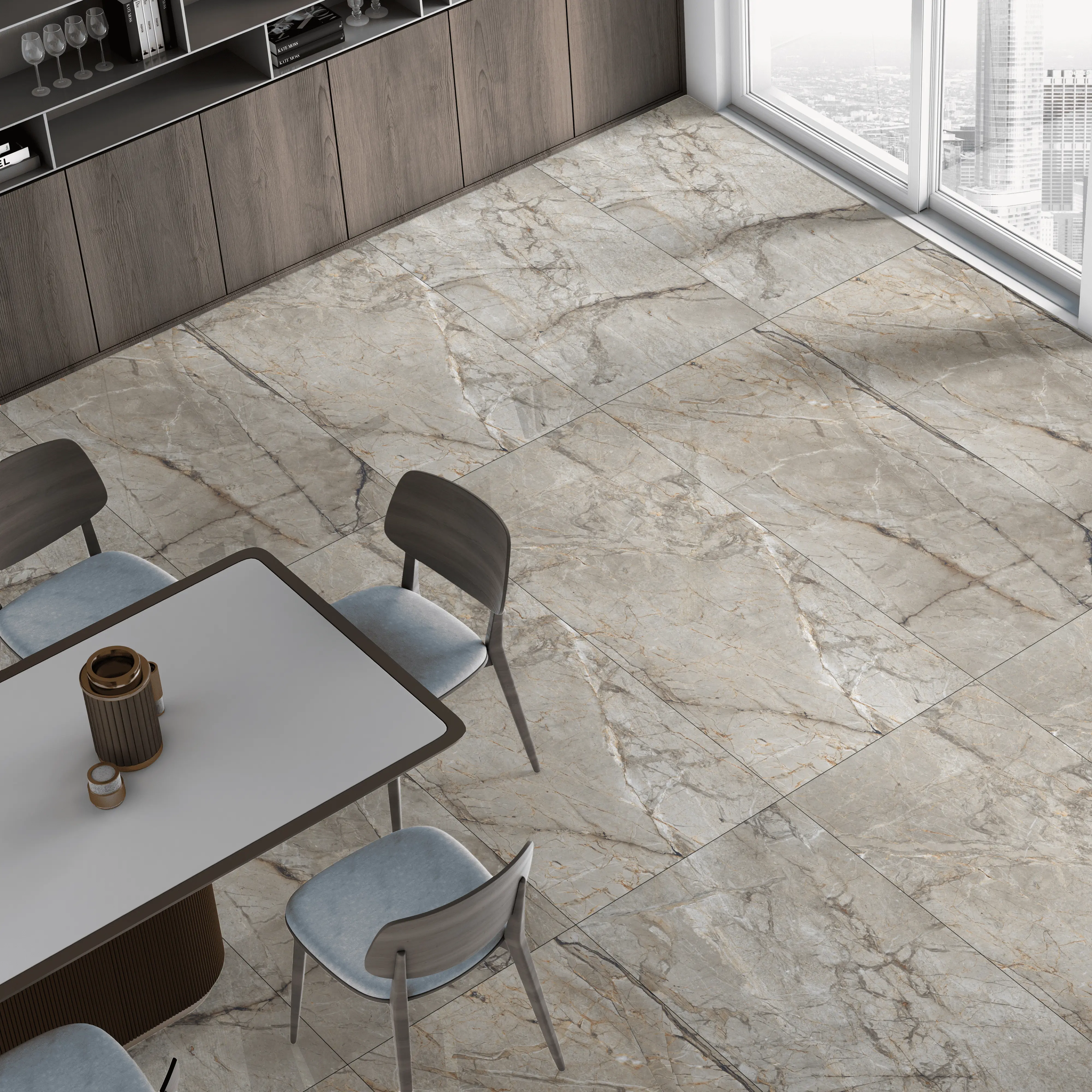 Изображение товара Керамогранит Kerasol Carnica 60x120 см 2.88 м² полированный цвет серый