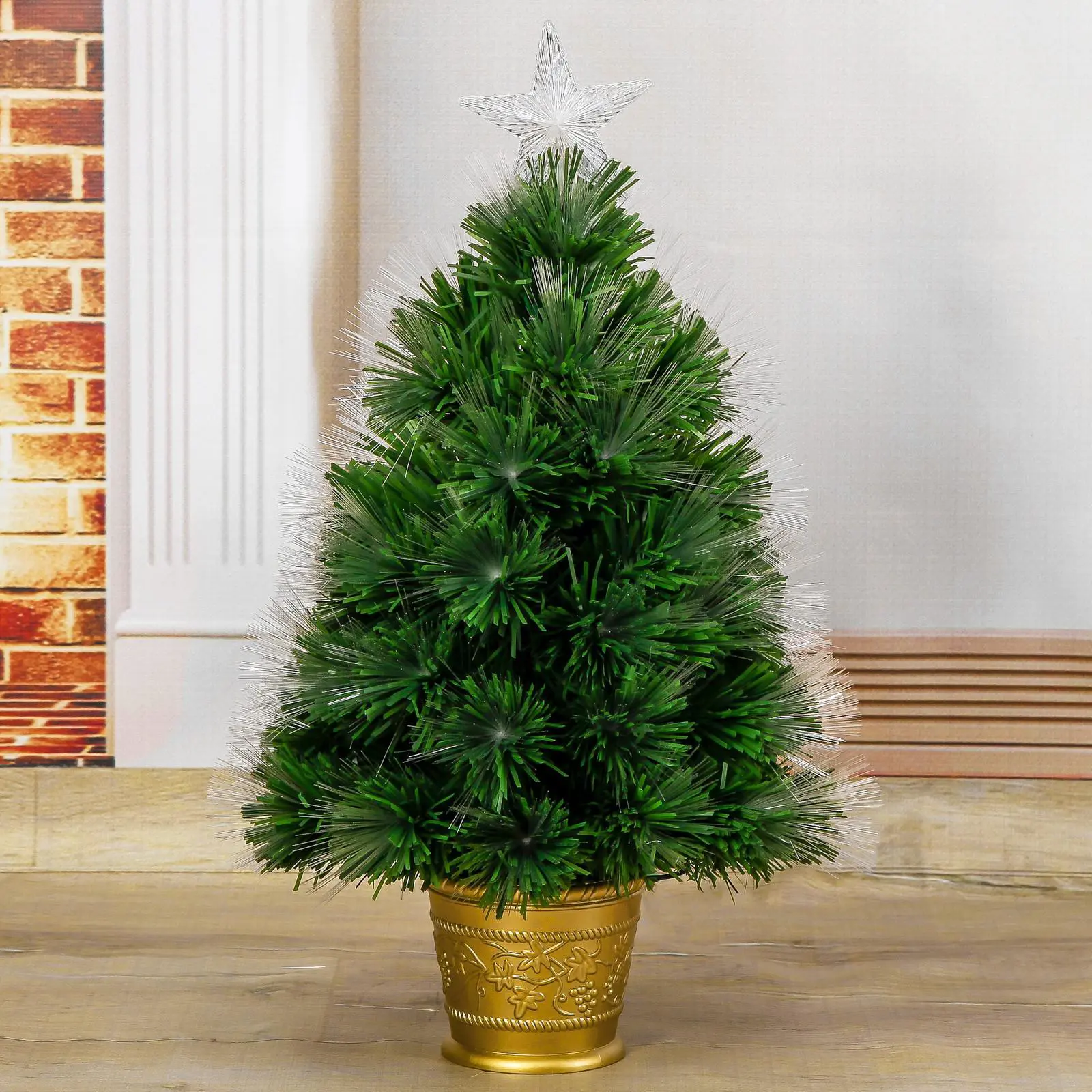 Изображение товара Ель новогодняя искусственная Зимнее волшебство 2338612 Радужная 60 см