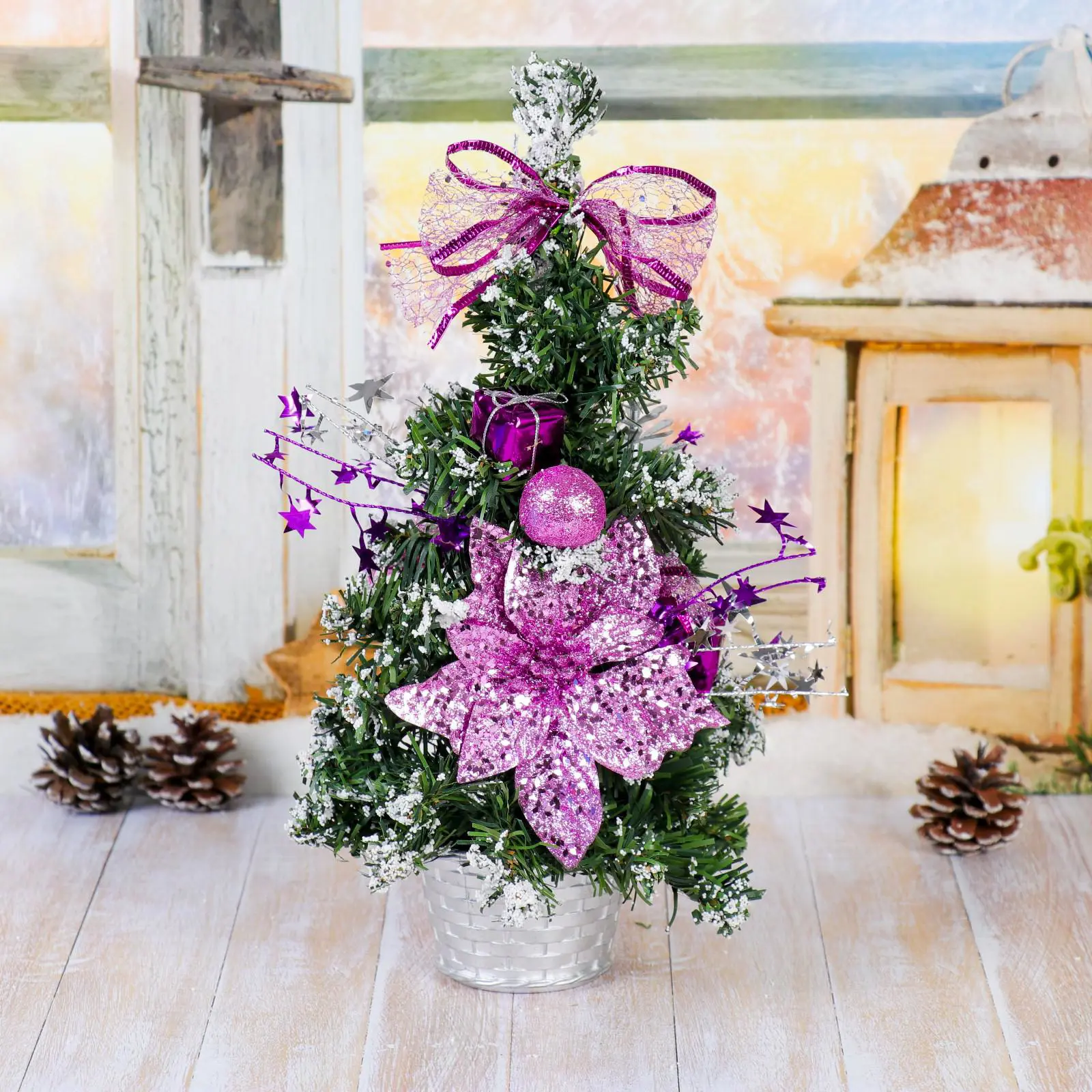 Изображение товара Ель новогодняя искусственная Зимнее волшебство 4322931 Зимний лес 27 см