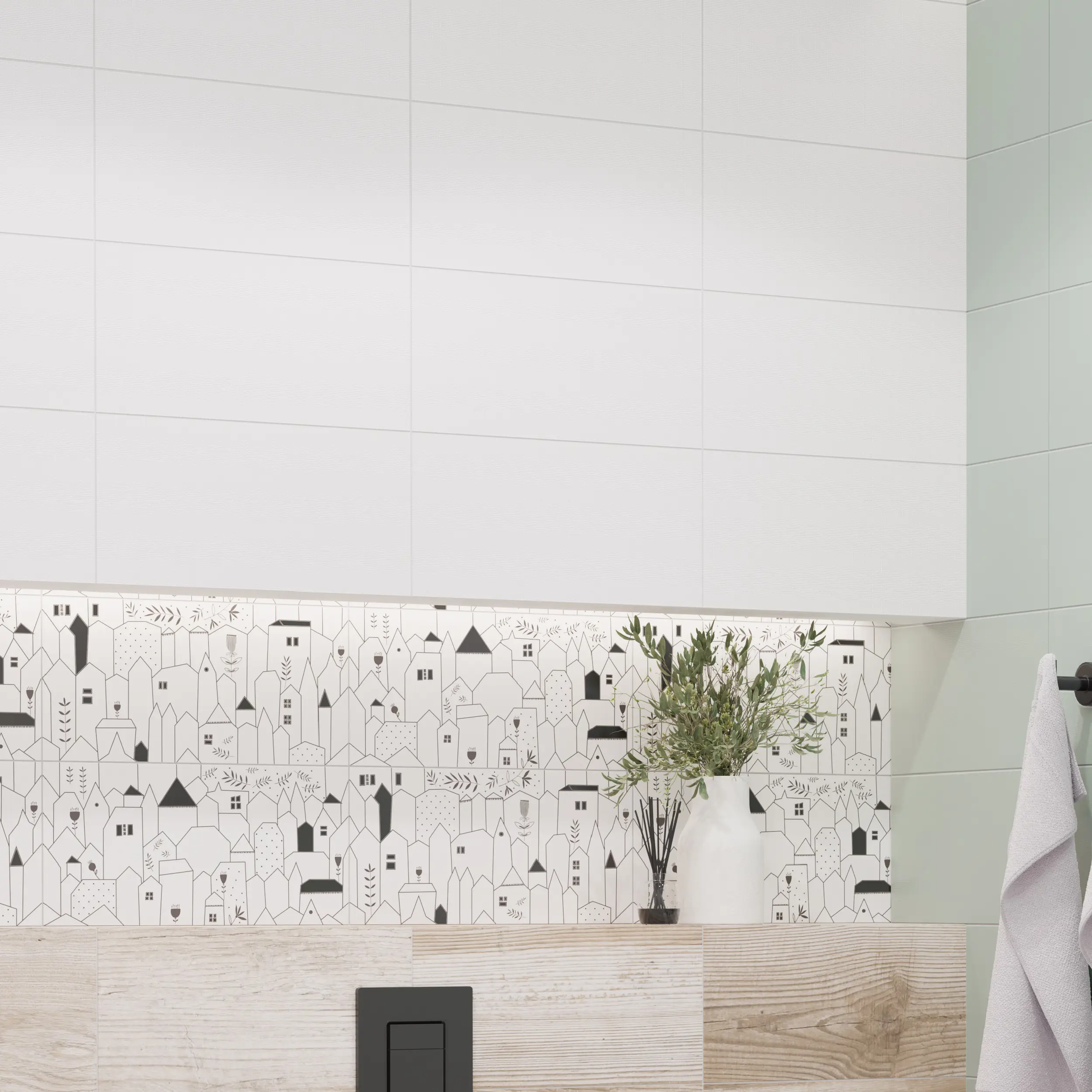 Изображение товара Плитка настенная LB Ceramics Моана 19.8x39.8 см 1.81 м² матовая цвет белый