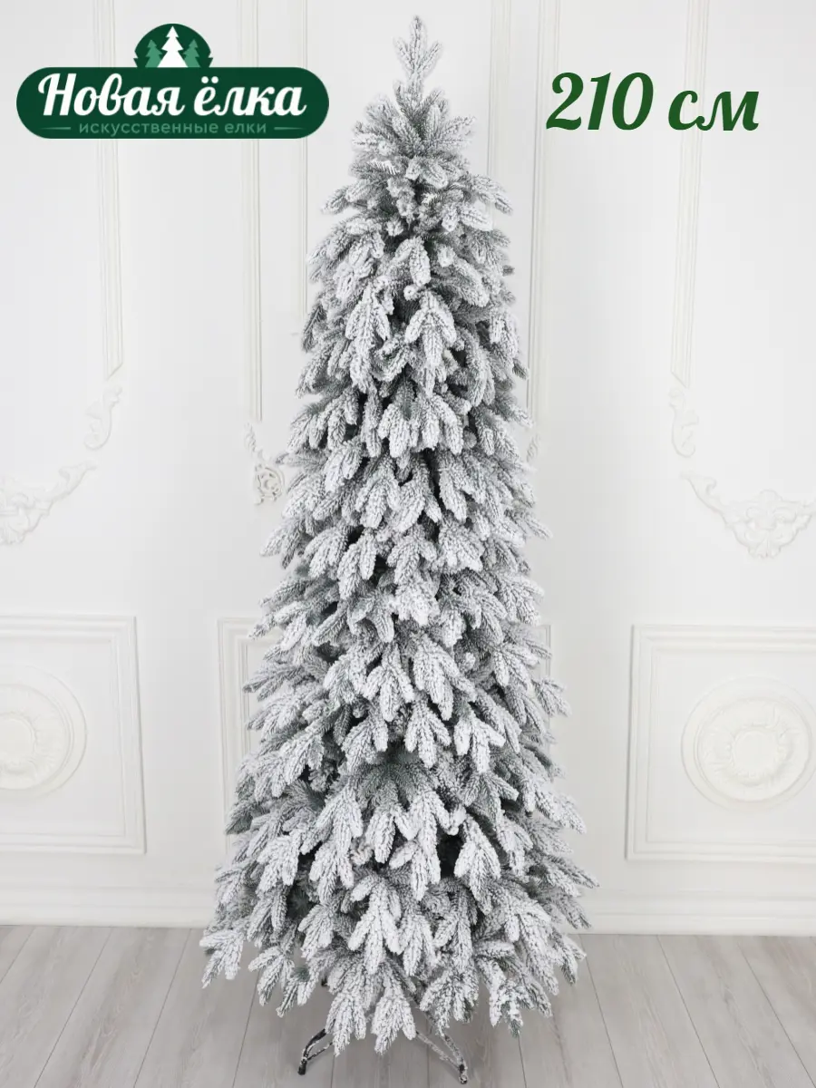 Изображение товара Искусственная ель Новая ёлка Эстонская заснеженная 210 см