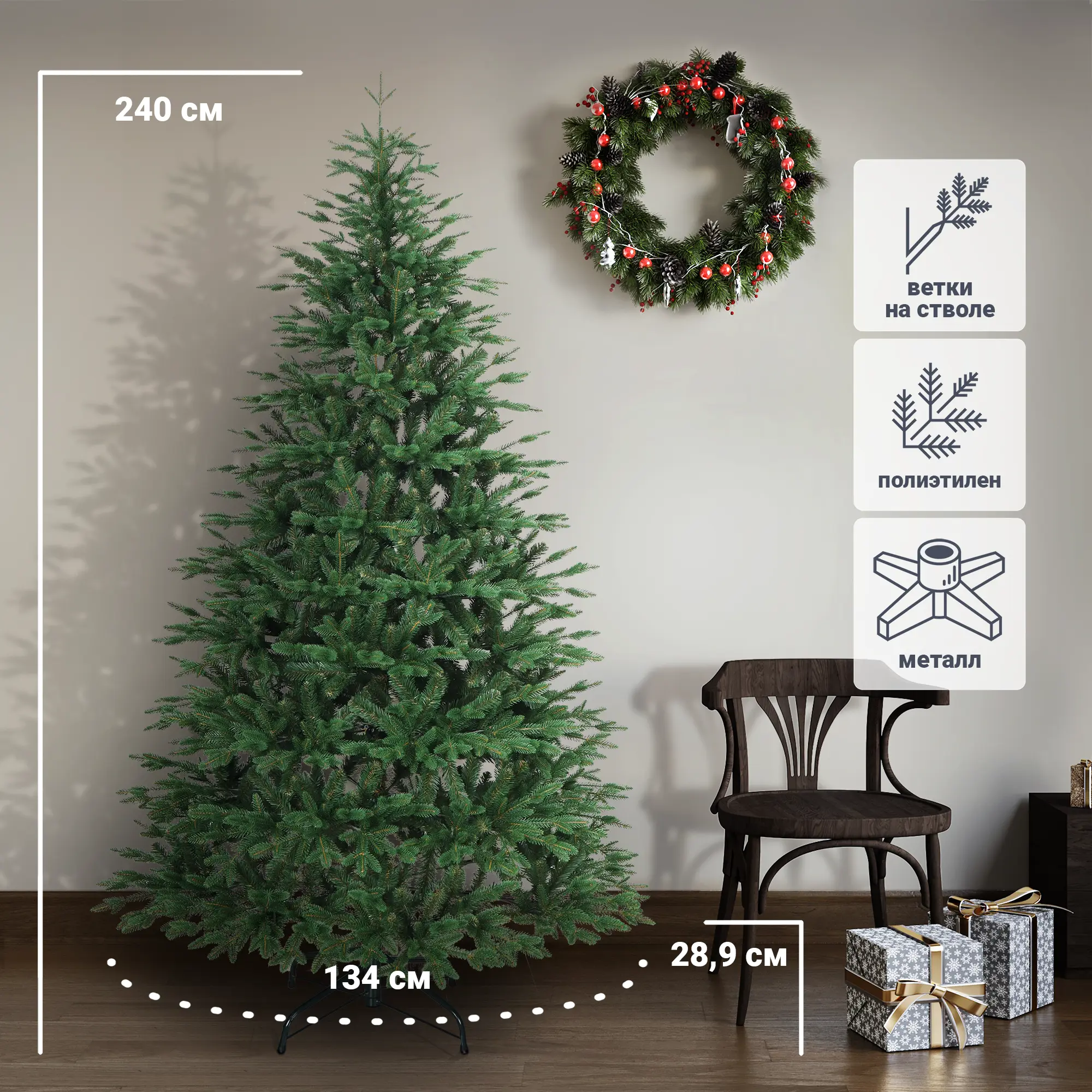 Изображение товара Ель Итальянская зонтик 240 см