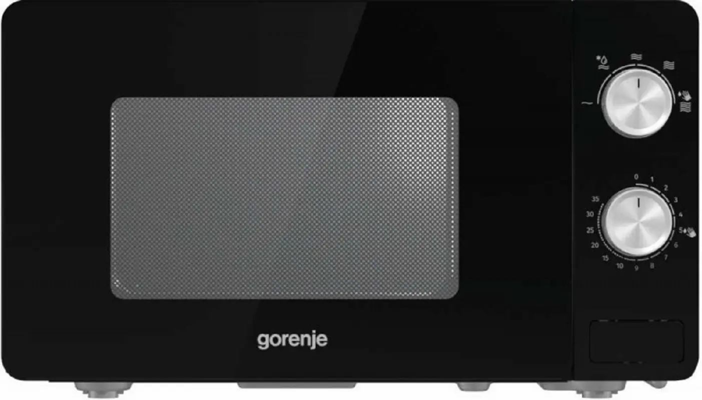 Изображение товара Отдельностоящая микроволновая печь Gorenje MO20E1B 20 л 45.1x25.7x34.3 см цвет черный