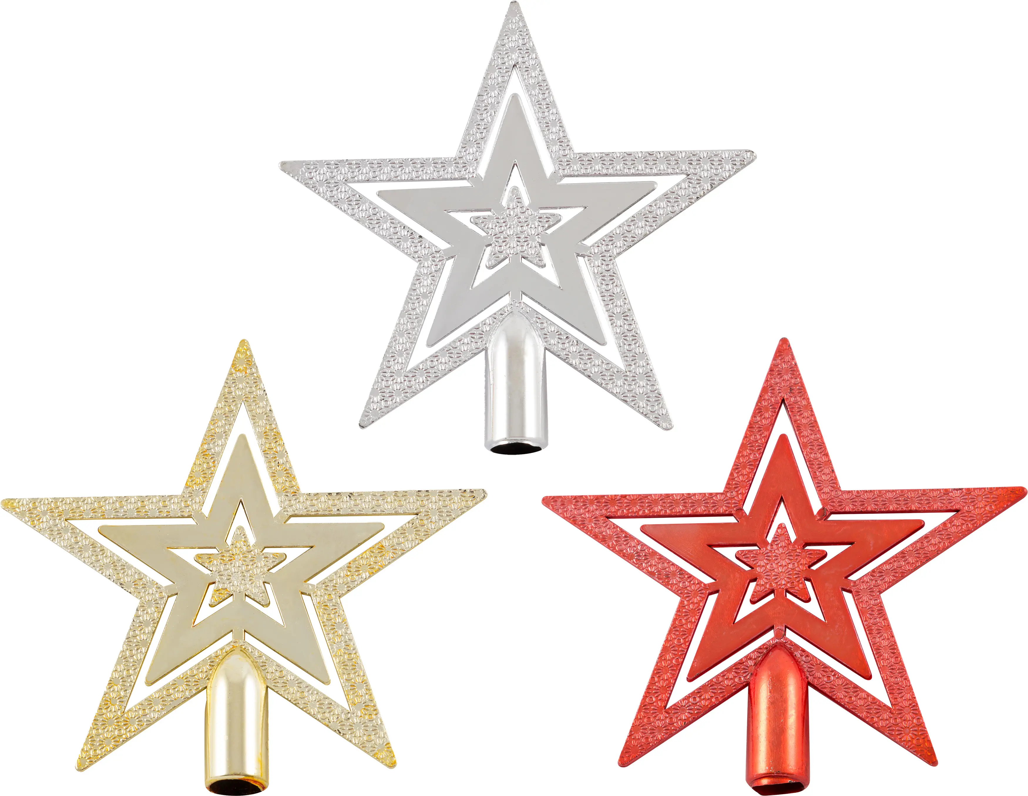 Изображение товара Верхушка на елку Волшебная страна Звезда h 9.5 см разноцветный