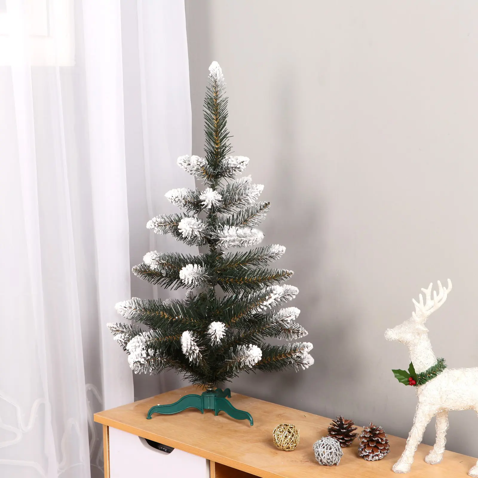 Изображение товара Ель новогодняя искусственная Зимнее волшебство Скандинавская заснеженная 70 см