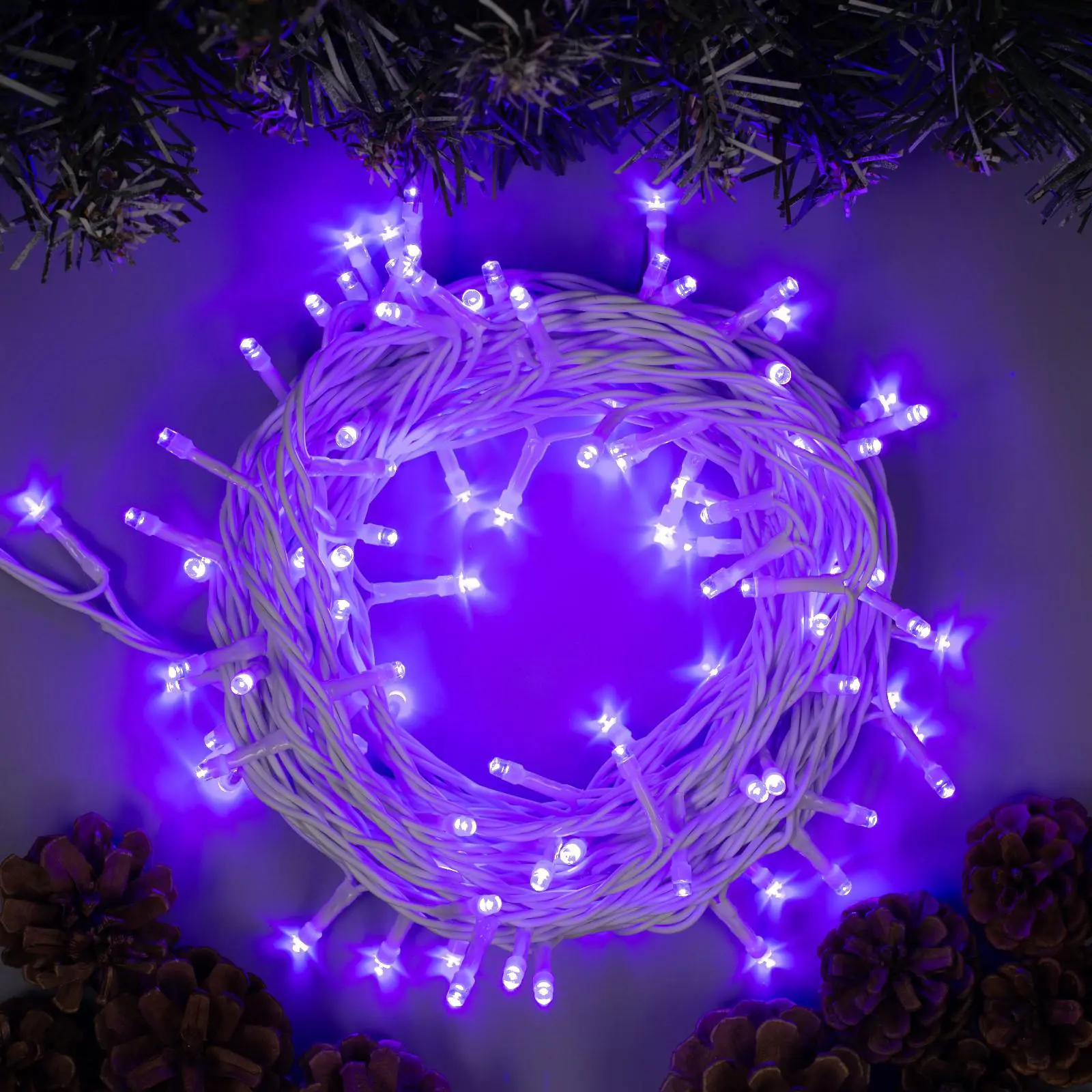 Изображение товара Электрогирлянда универсальная Luazon lighting 3584138 нить 10 м 100 ламп прозрачный 8 режимов работы