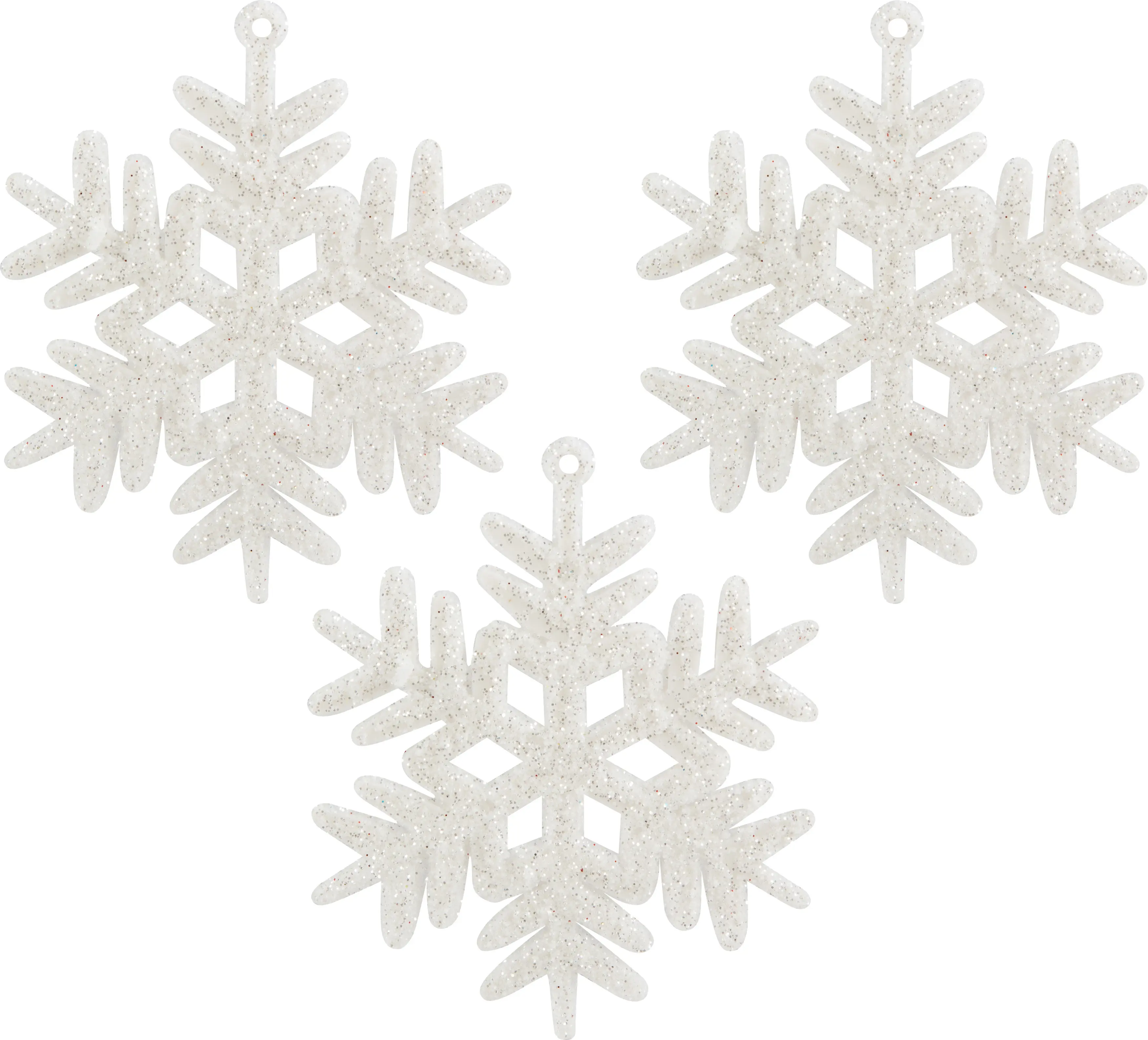 Изображение товара Украшение декоративное Снежинки 3шт 12x0.5x13.3 см