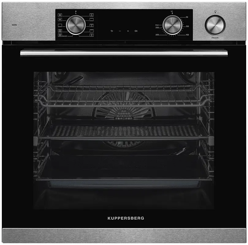 Изображение товара Электрический встраиваемый духовой шкаф Kuppersberg KSO 610 X 59.5x59.5x54.7 см цвет черно-серый