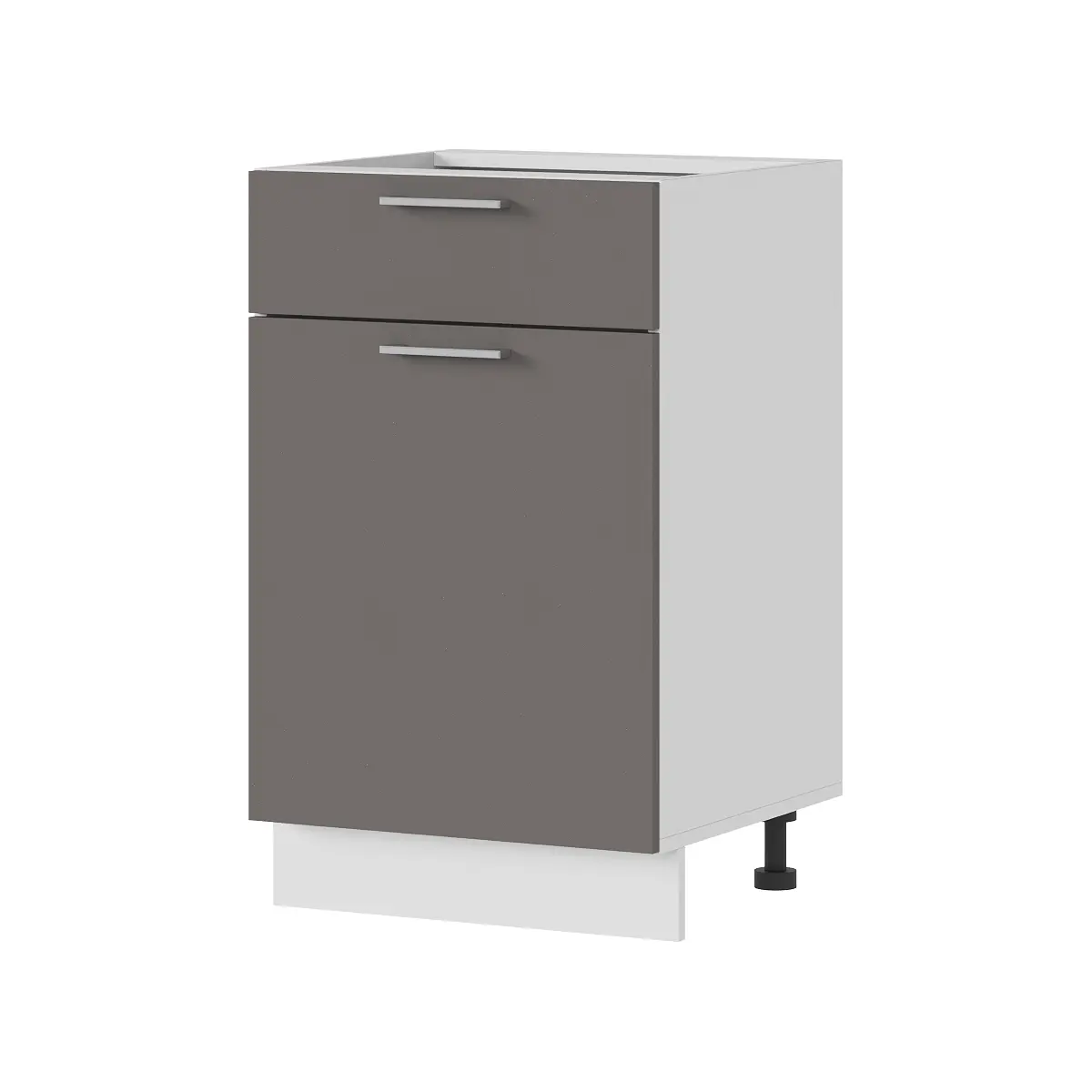 Изображение товара Напольный шкаф с ящиком Стендмебель Катрин 50x84x47.4 см ЛДСП цвет белый/муссон