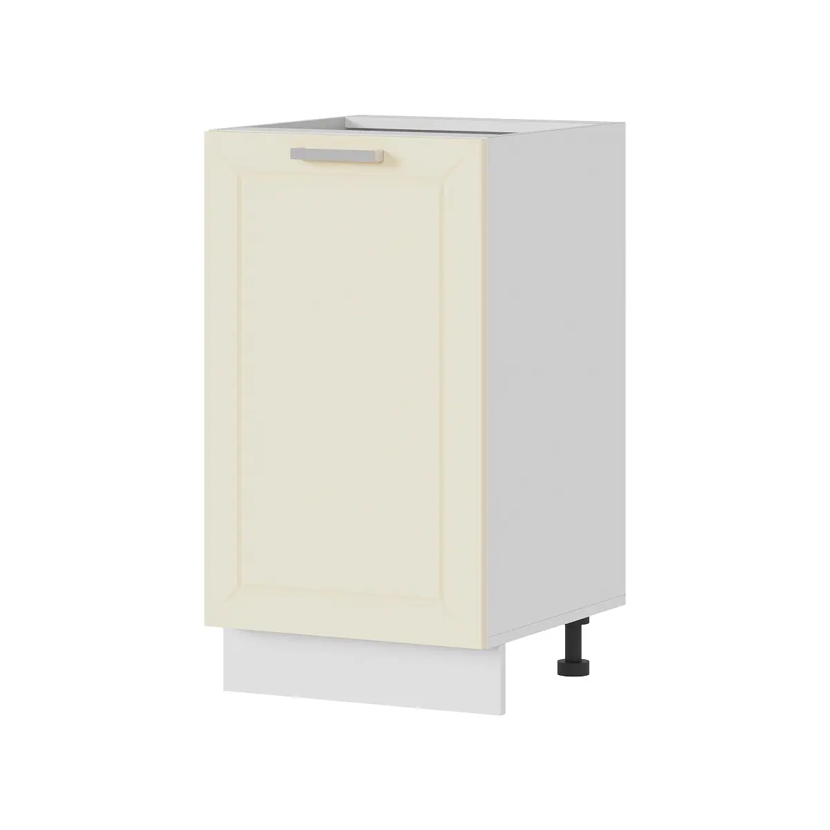 Изображение товара Напольный шкаф Стендмебель ШН Альфа 45x81.6x46 см ЛДСП цвет белый/холст брюле