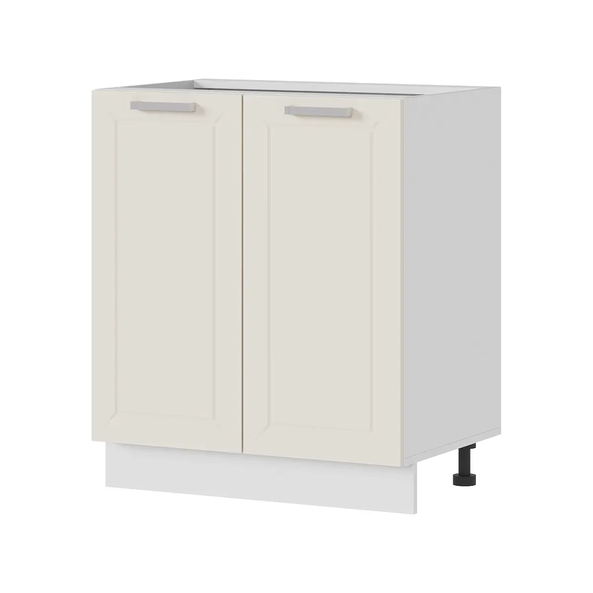 Изображение товара Напольный шкаф Стендмебель Альфа 70x81.6x46 см ЛДСП цвет белый/холст белый