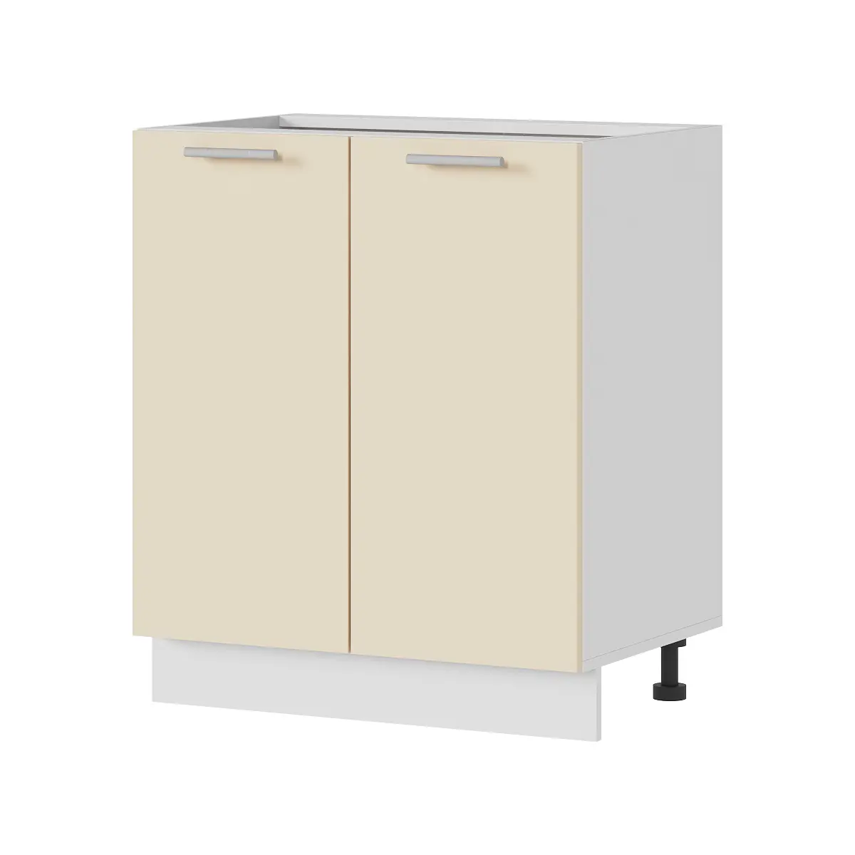 Изображение товара Напольный шкаф Стендмебель Ксения 70x81.6x46 см ЛДСП цвет белый/ваниль глянец